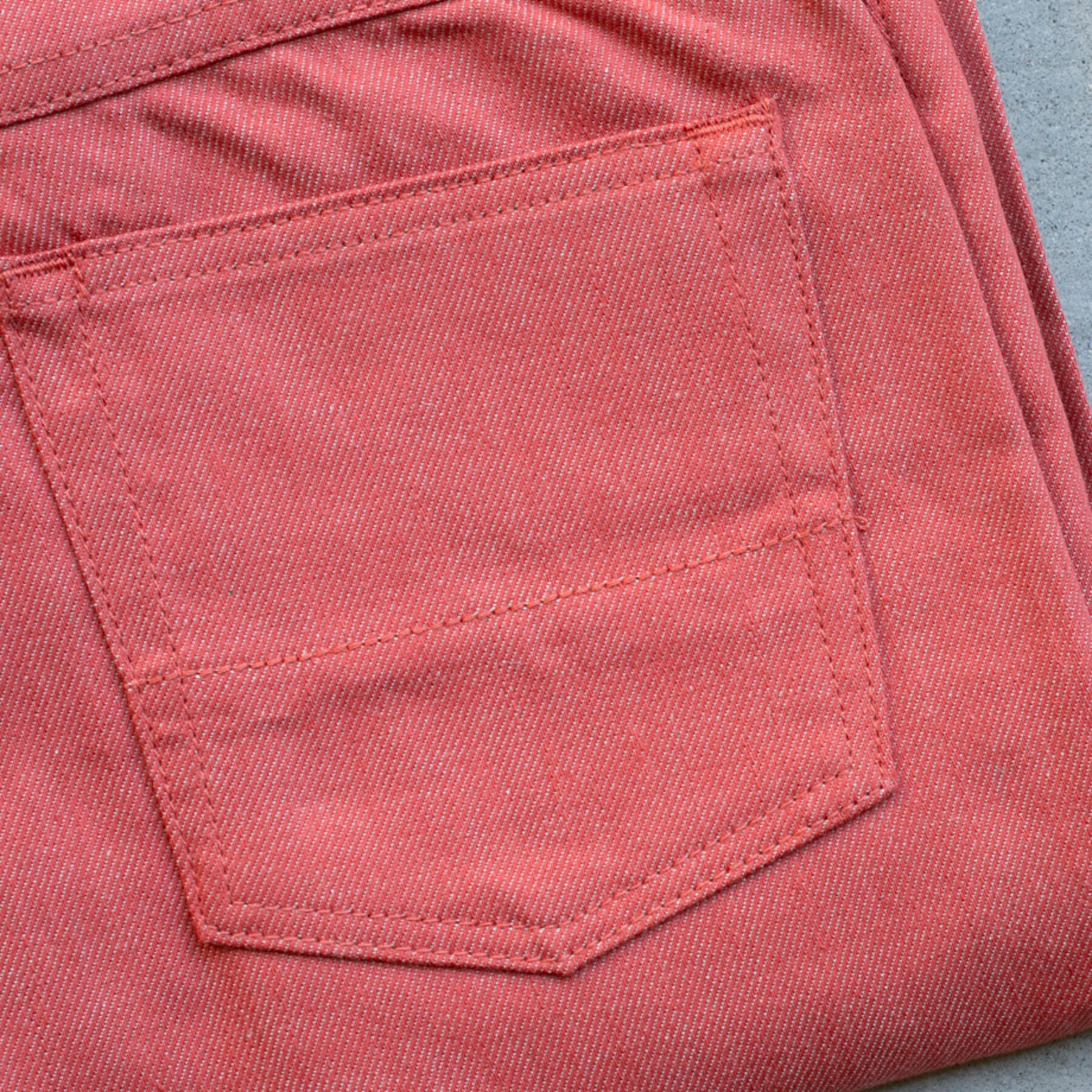 gustin #277 c/l denim 5 pocket - salmon
