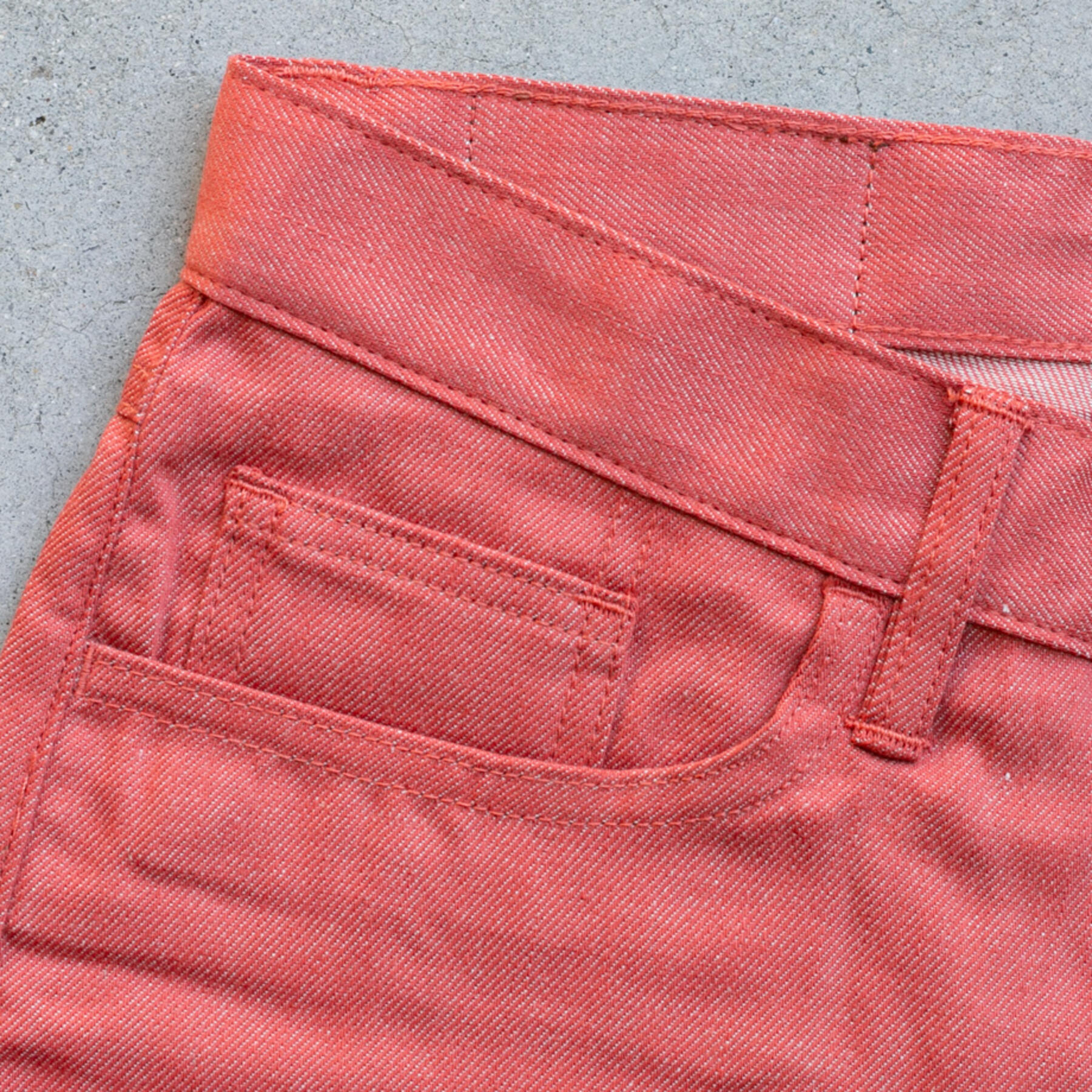 gustin #277 c/l denim 5 pocket - salmon