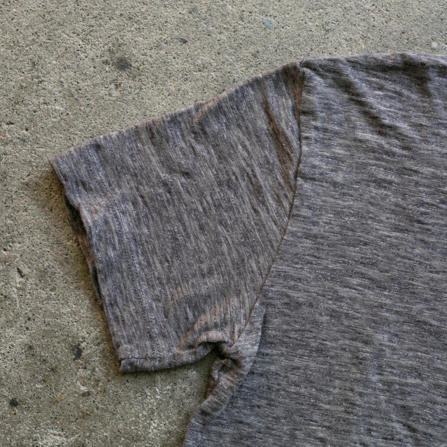 gustin japan slub heather t-shirt - titanium