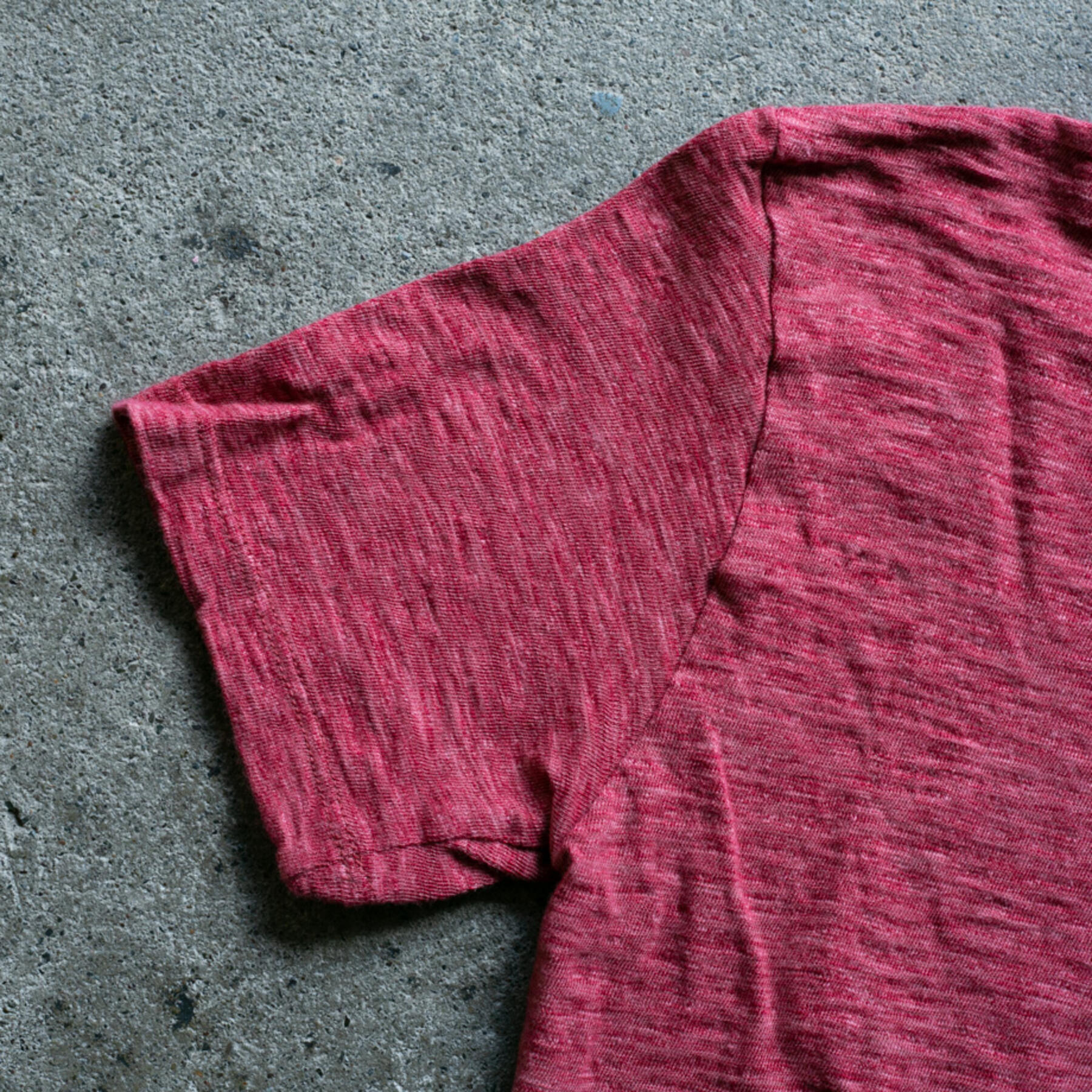 gustin japan slub heather t-shirt - red