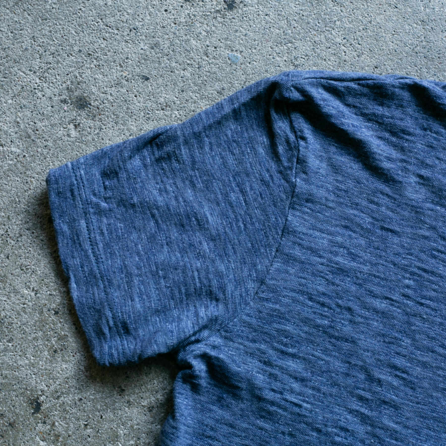 gustin japan slub heather t-shirt - navy