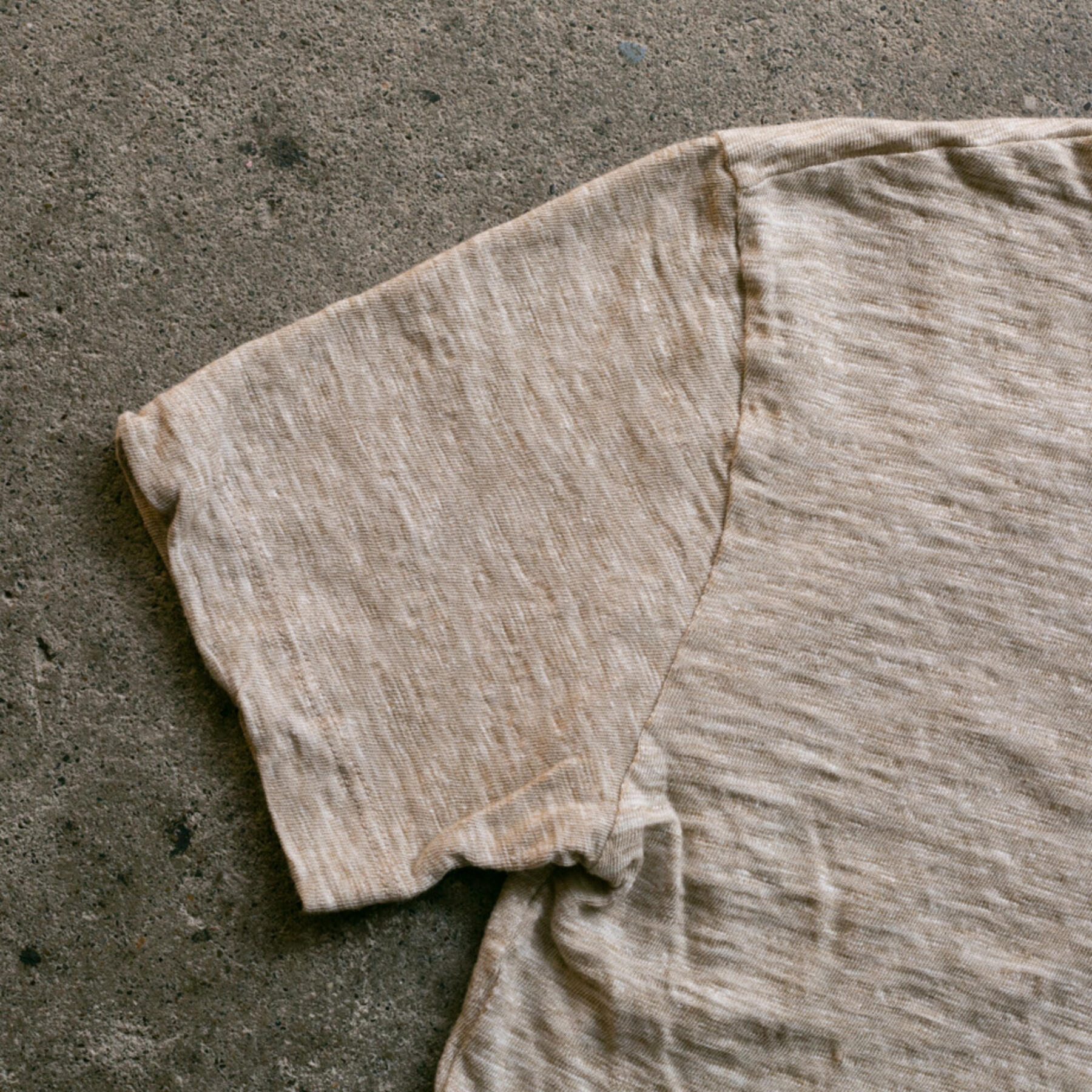 gustin japan slub heather t-shirt - oatmeal