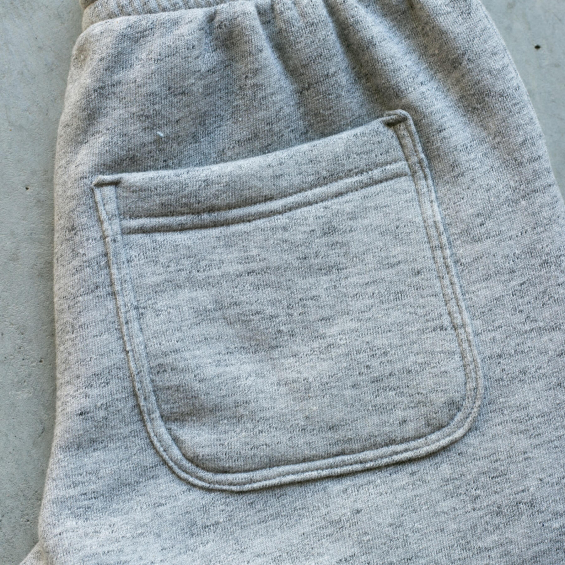 gustin twisted yarn fleece sweatshorts - heather grey