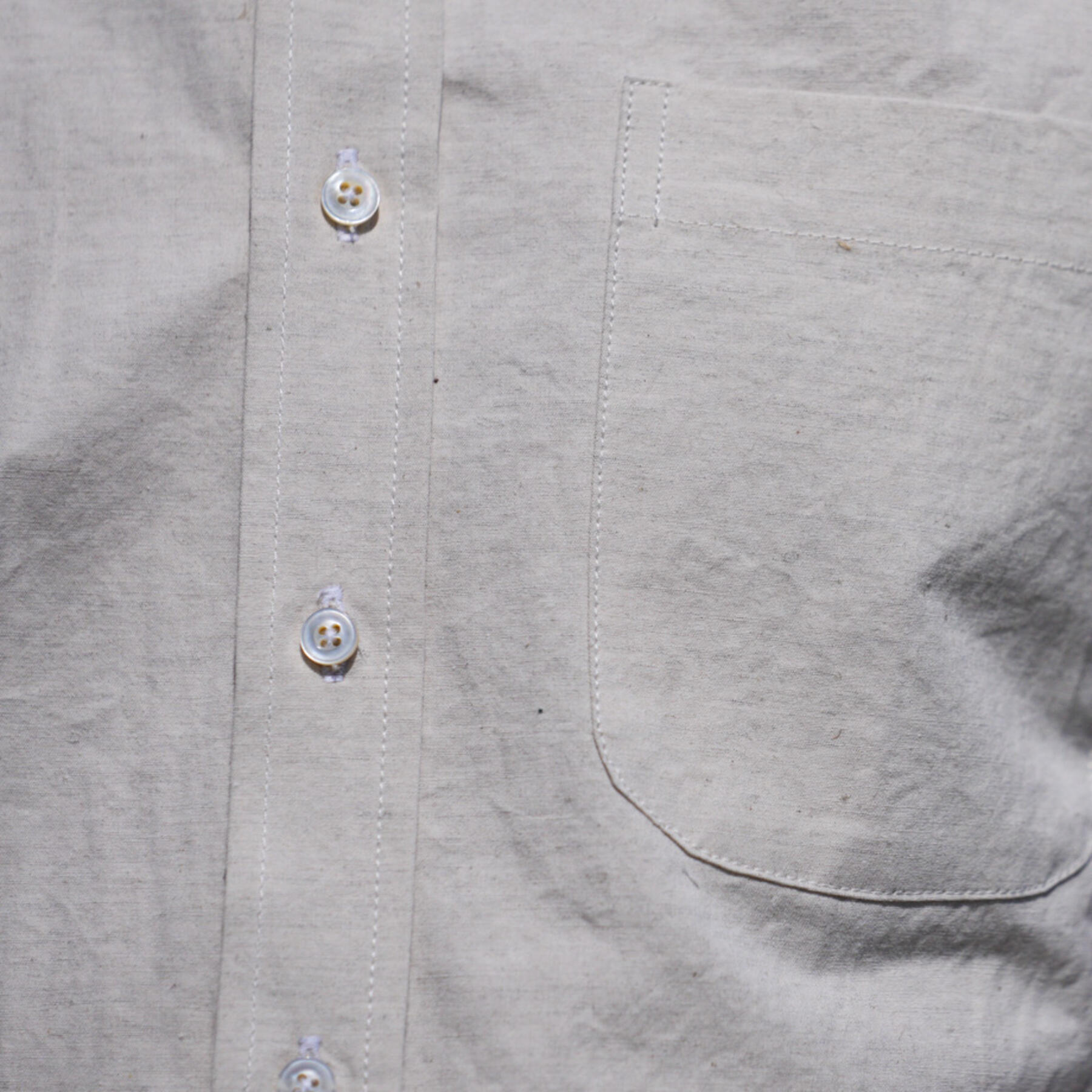 gustin #1123 rustic slub linen shirt - natural