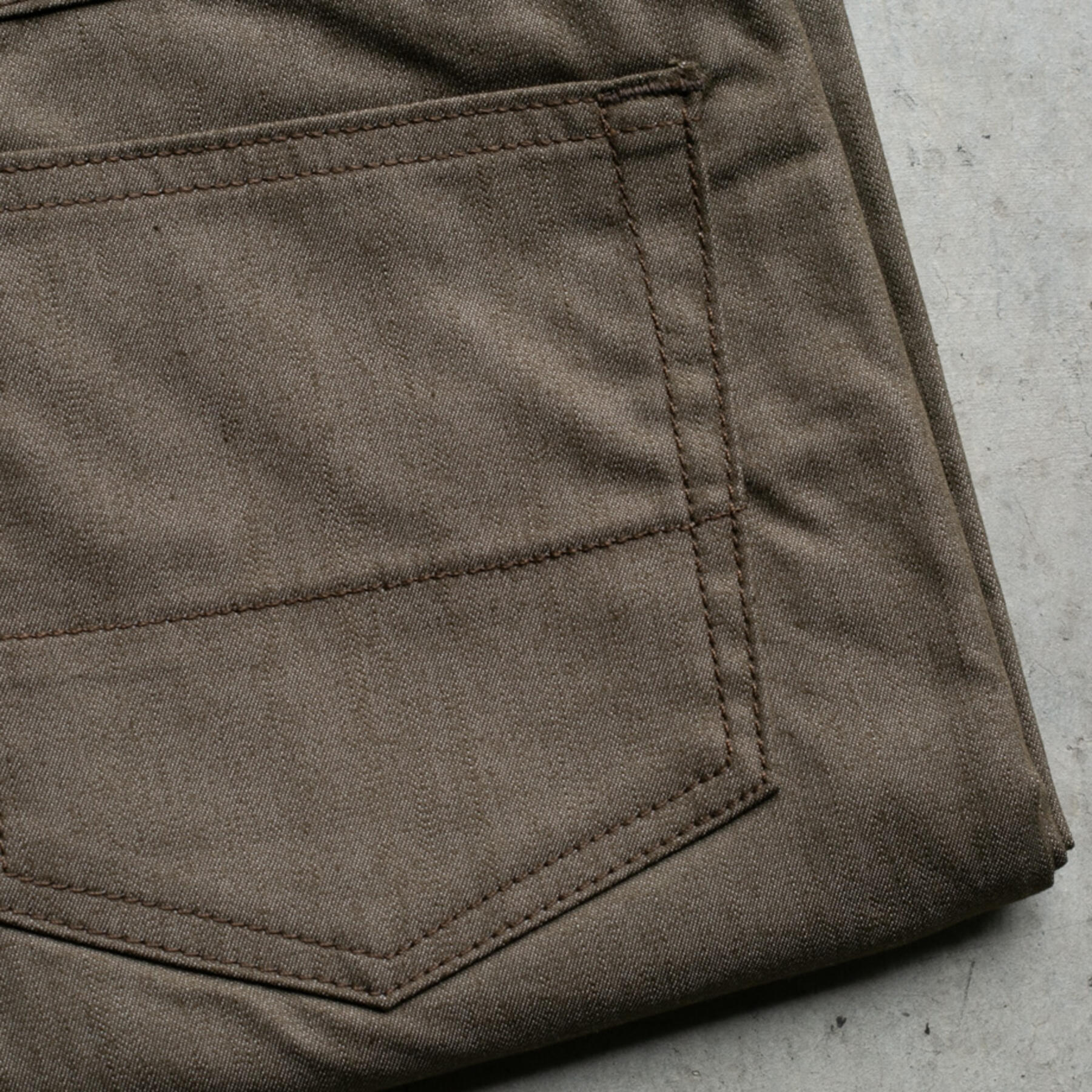gustin #286 japan feather denim - olive