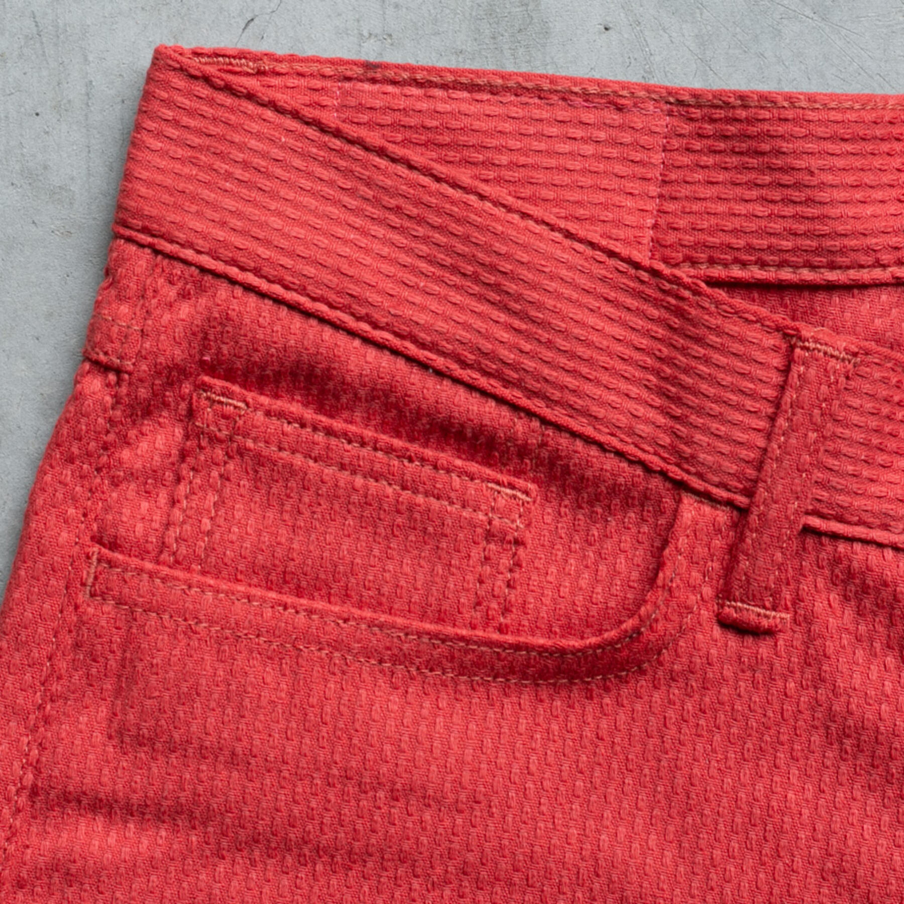 gustin #290 japan sashiko 5 pocket - red