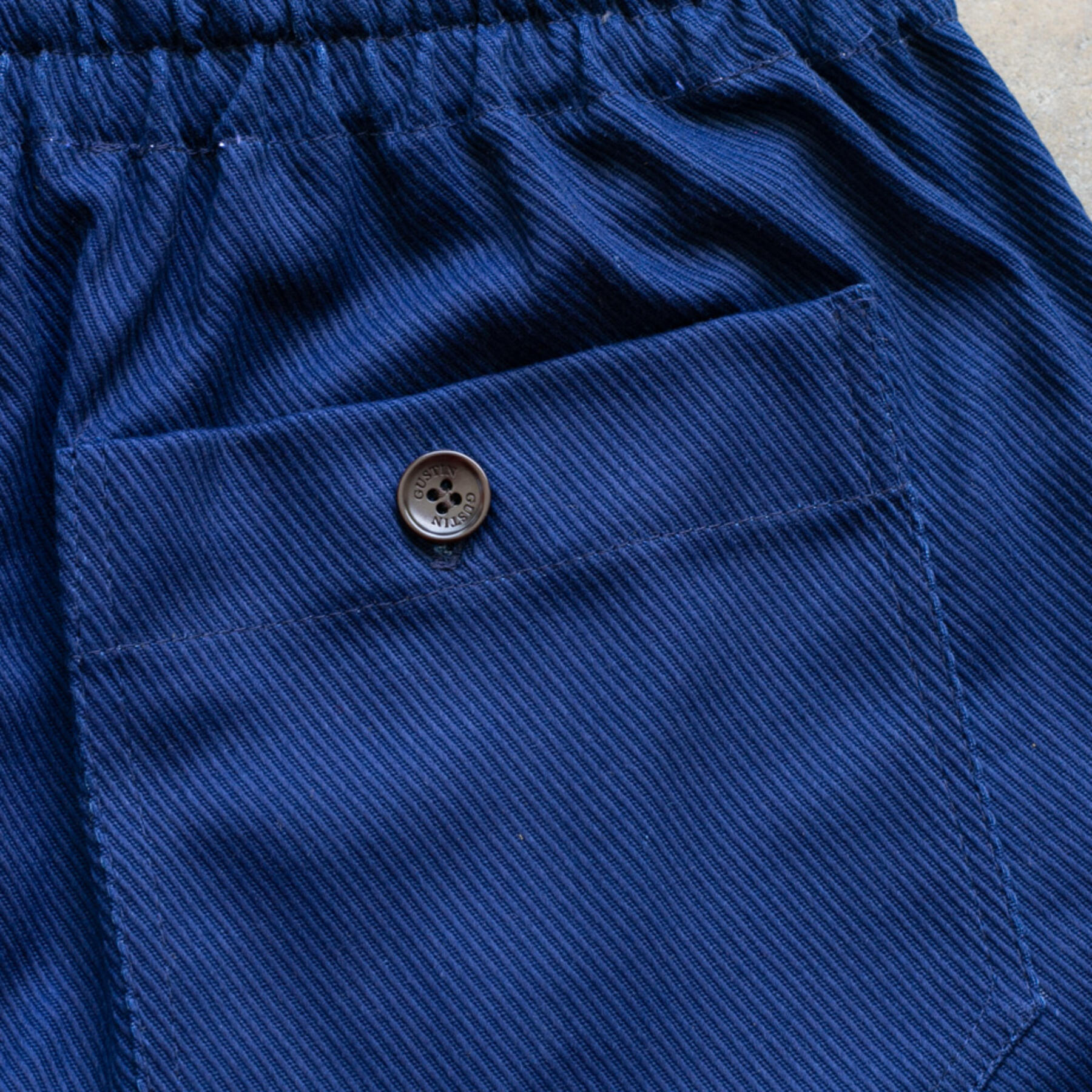gustin #72 japan cobalt indigo kersey shorts