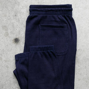 gustin indigo dyed waffle sweatpants