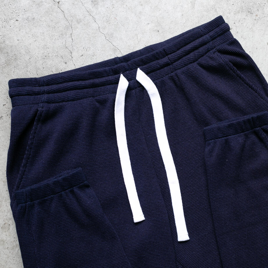 gustin indigo dyed waffle sweatpants