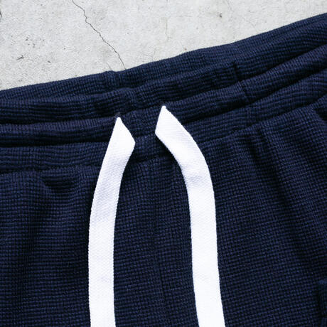 gustin indigo dyed waffle sweatpants