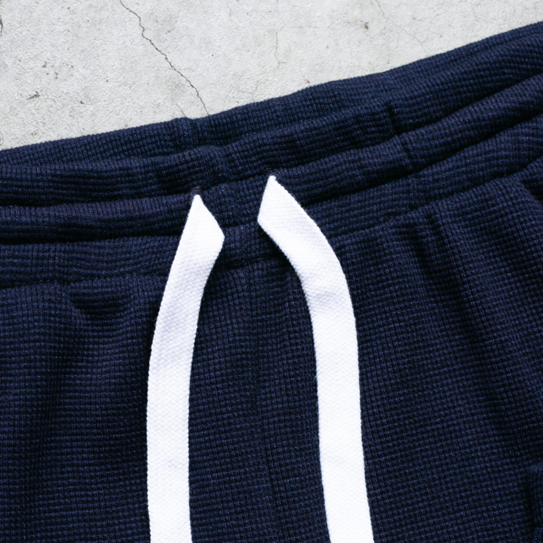 gustin indigo dyed waffle sweatpants
