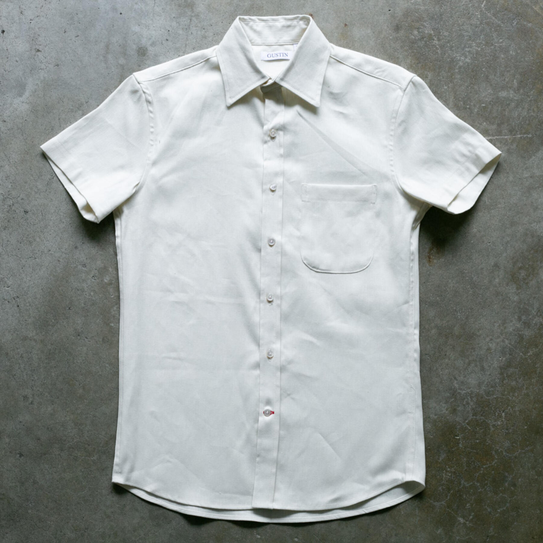 gustin #1143 desert oxford shirt - white sand
