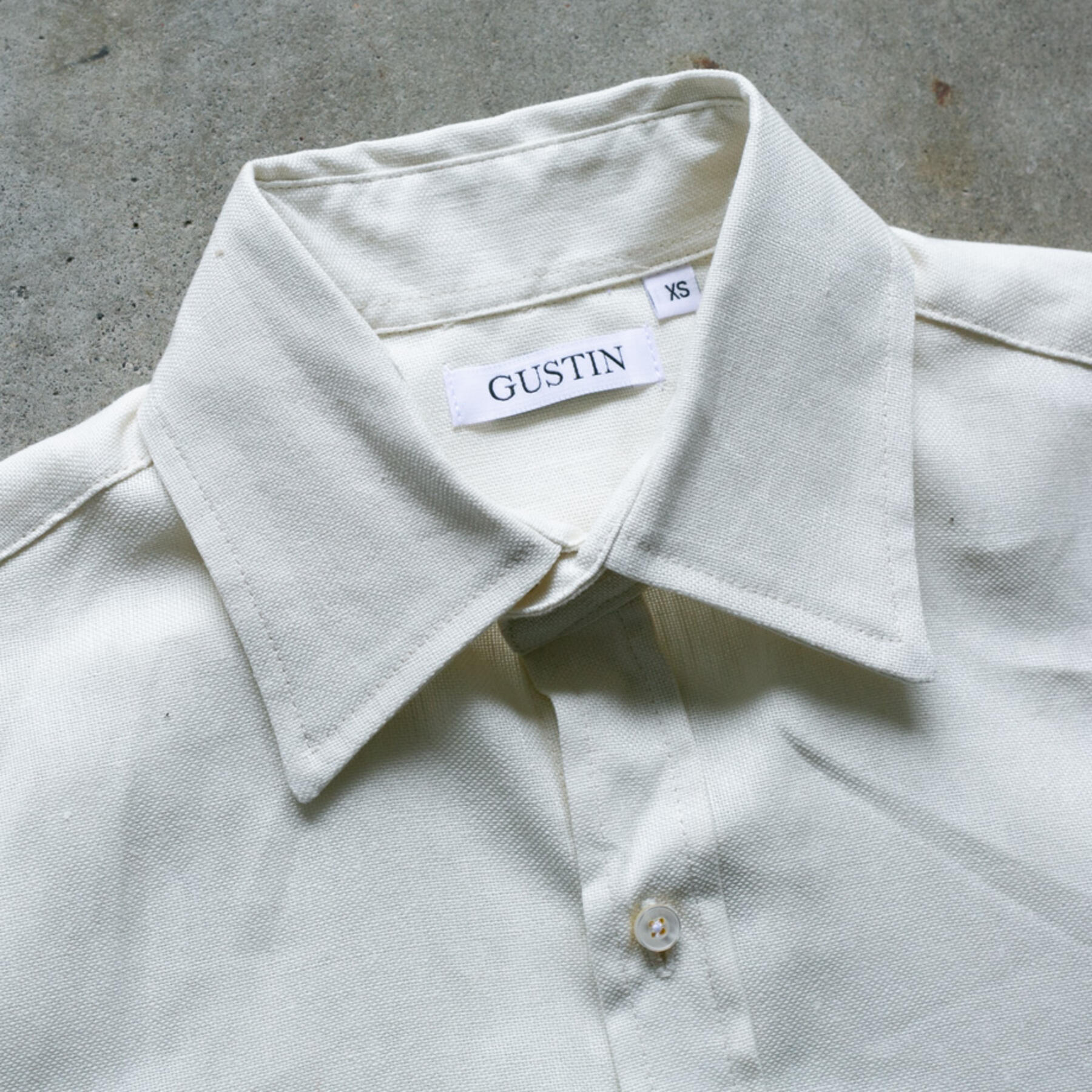 gustin #1143 desert oxford shirt - white sand