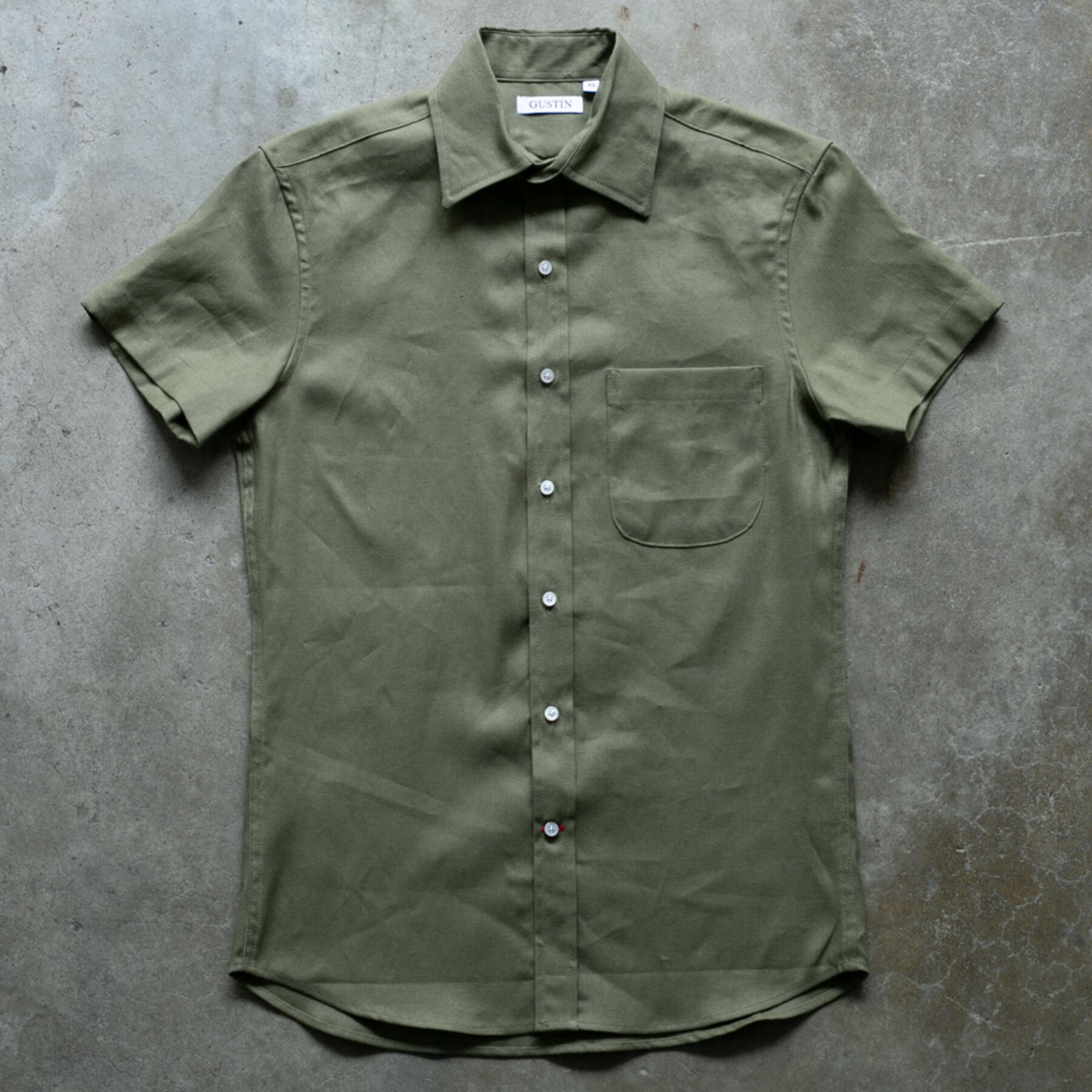 gustin #1142 desert oxford shirt - cactus
