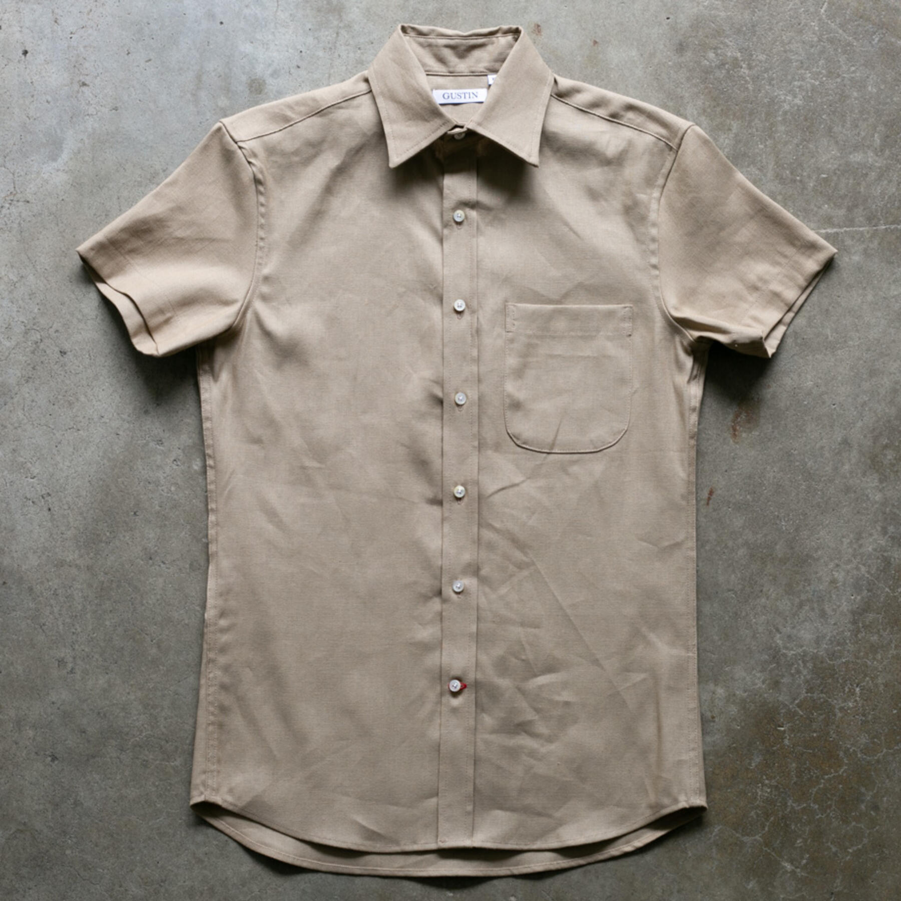 gustin #1141 desert oxford shirt - pale sand