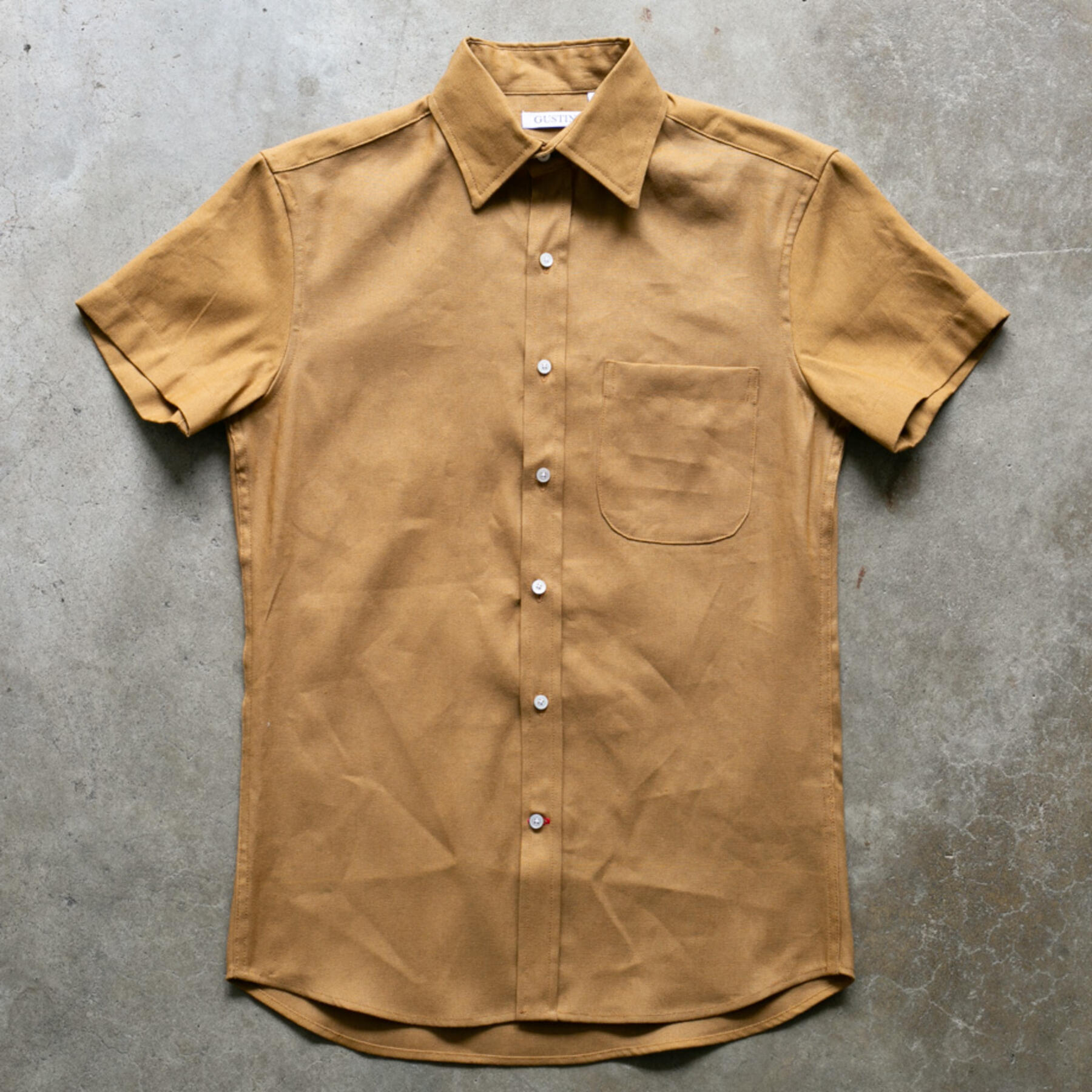 gustin #1140 desert oxford shirt - gold sand