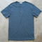 gustin twisted yarn short sleeve henley - dark ocean