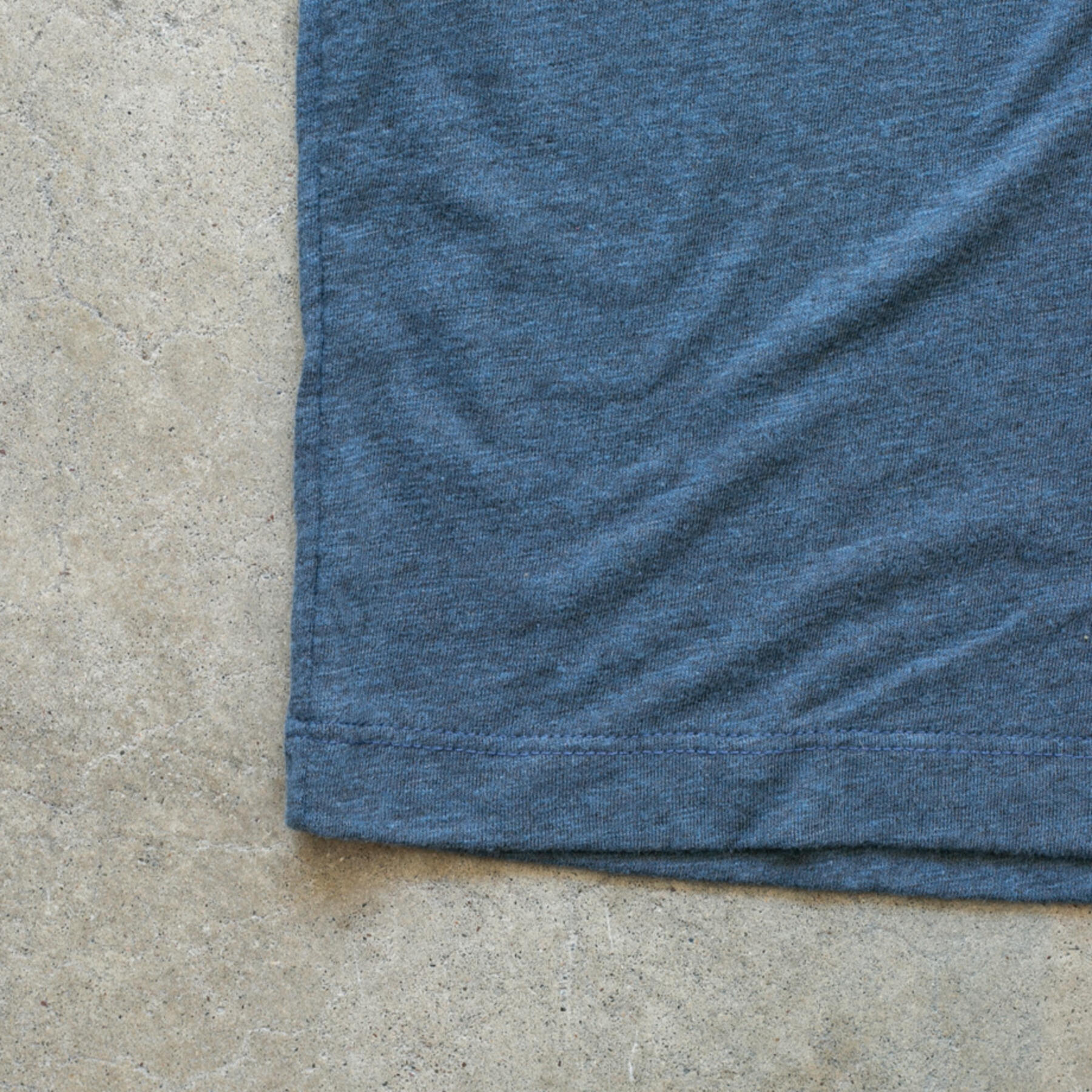 gustin twisted yarn short sleeve henley - dark ocean