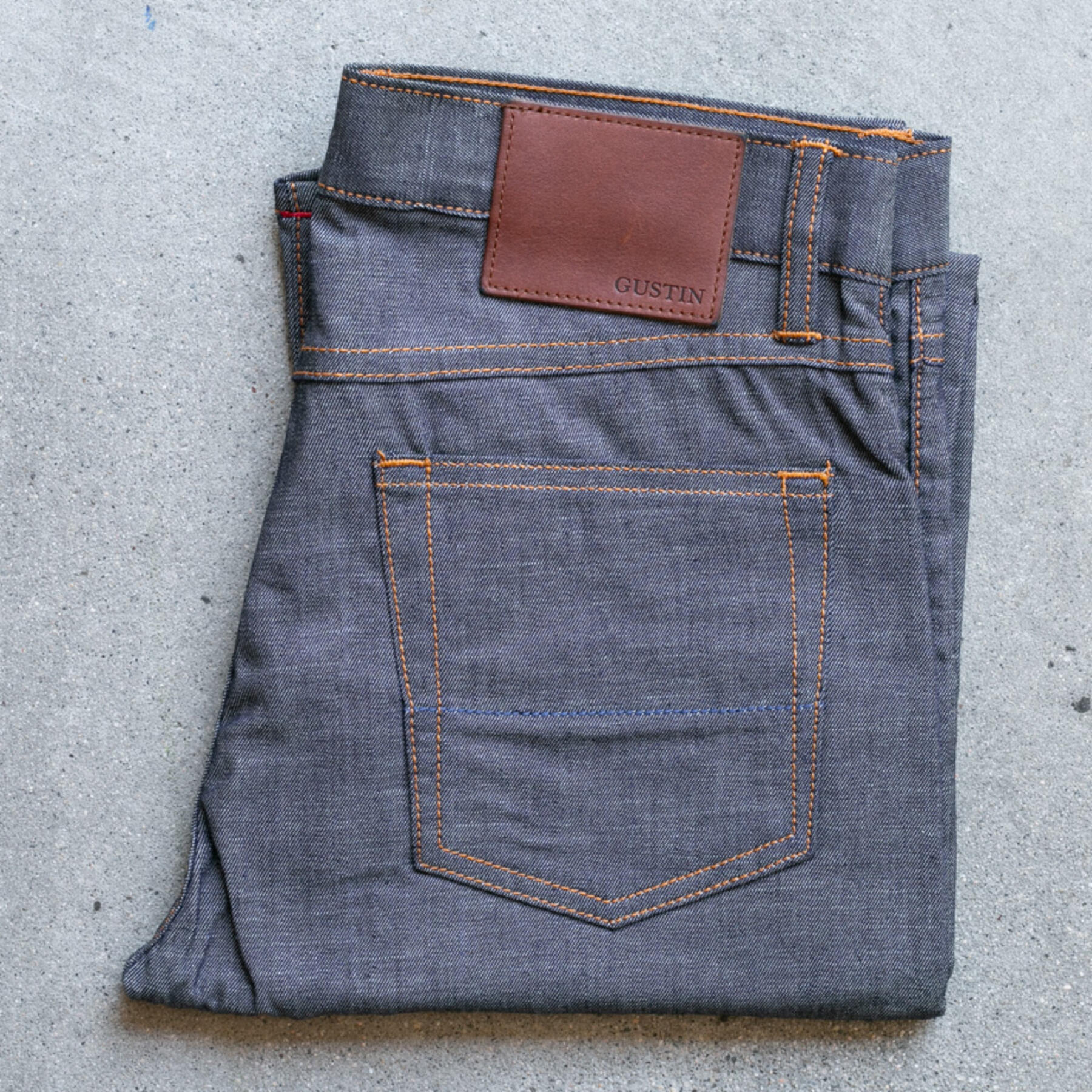gustin #293 cone feather denim 5 pocket