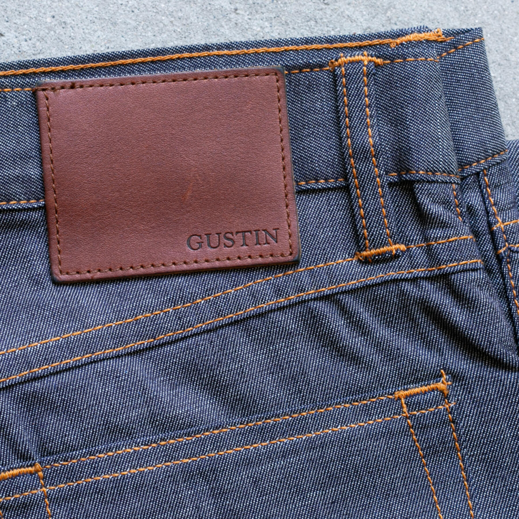 gustin #293 cone feather denim 5 pocket