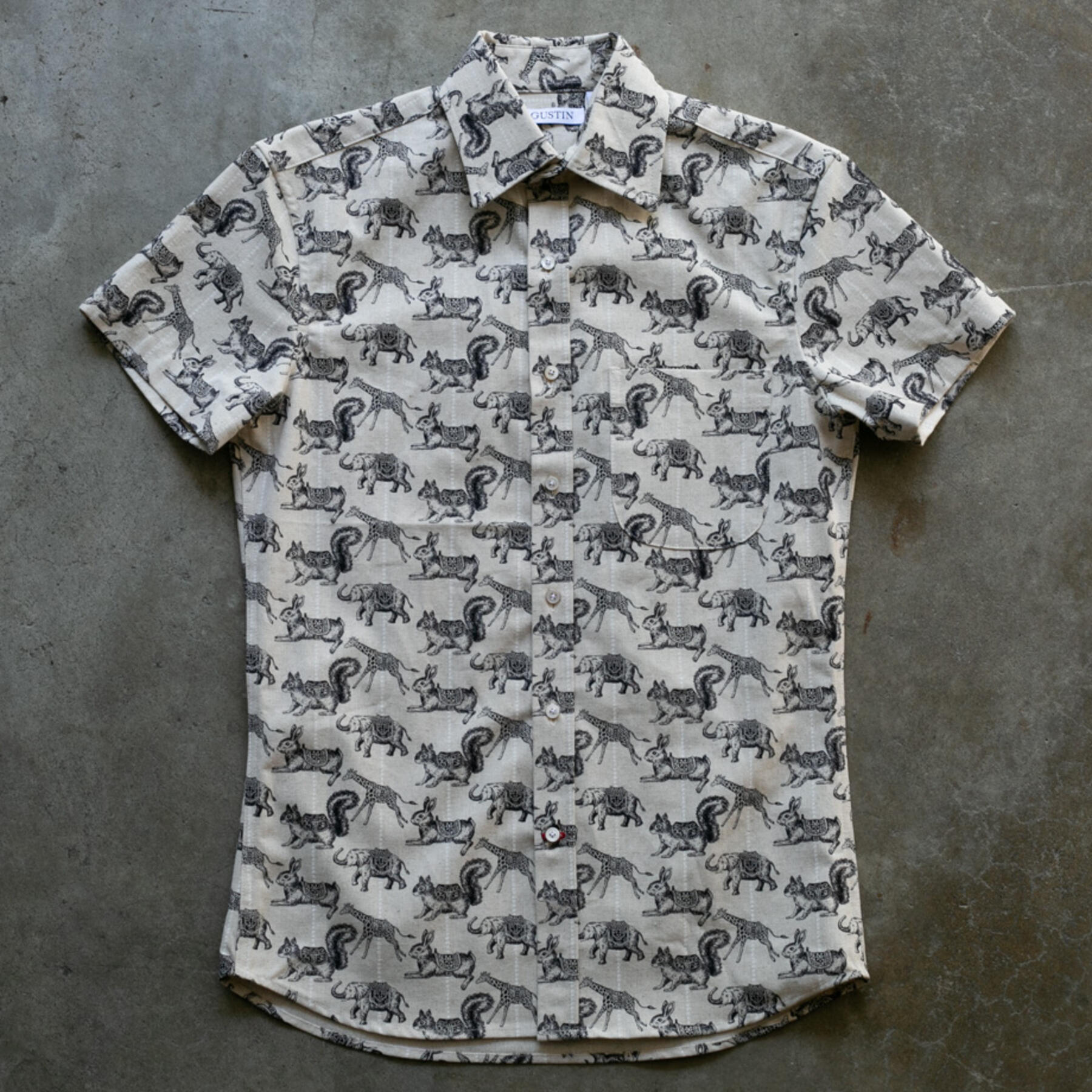 gustin #1151 circus shirt - natural