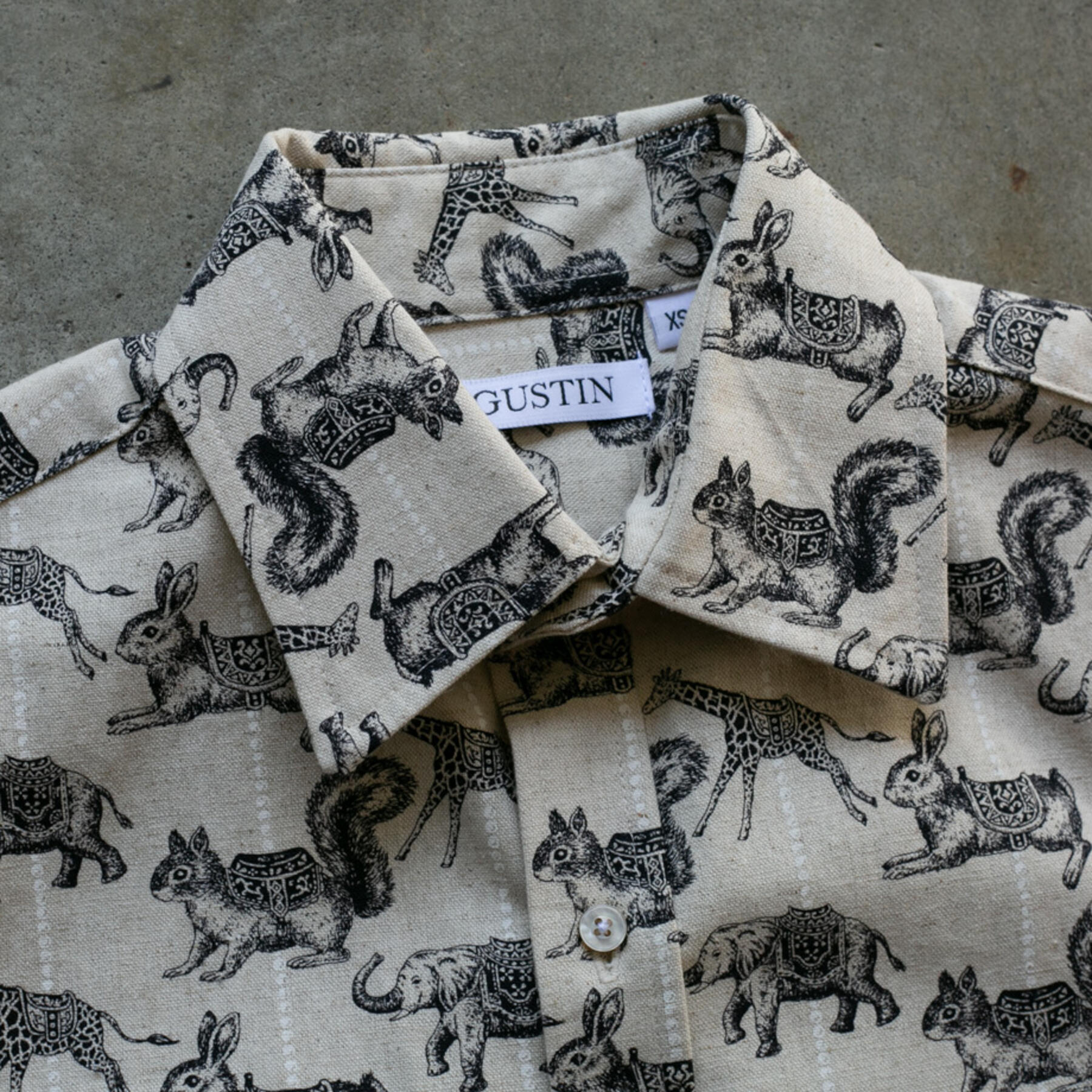 gustin #1151 circus shirt - natural