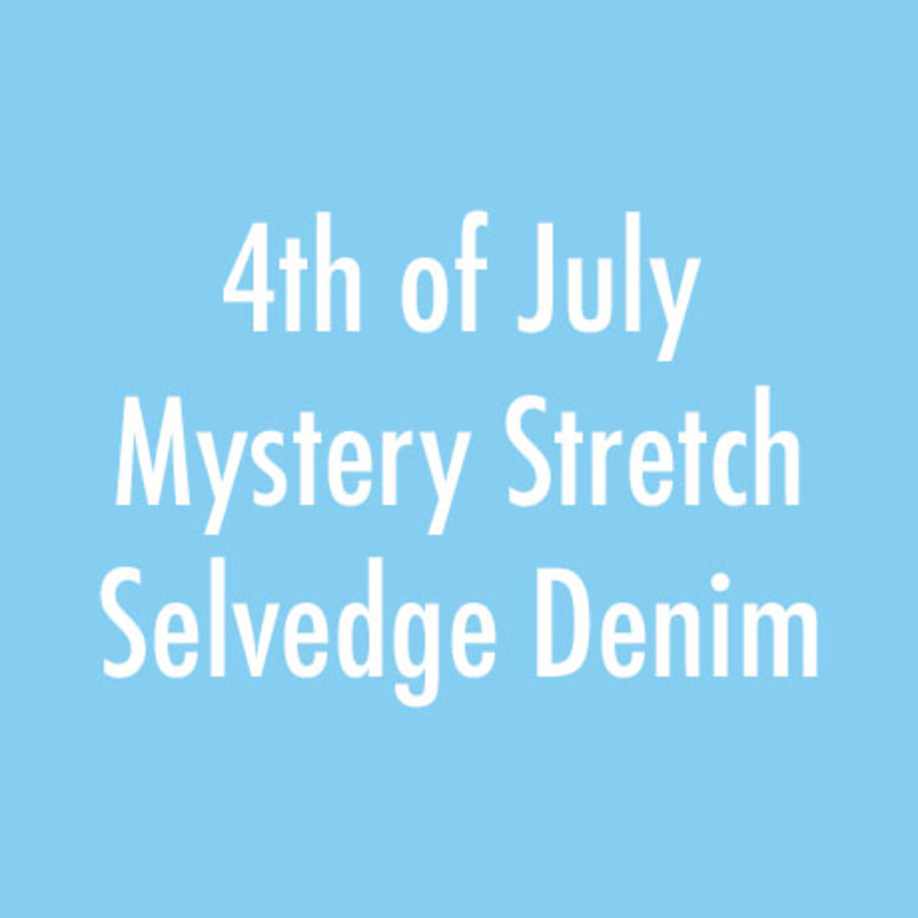 gustin 4th of july mystery stretch selvedge denim