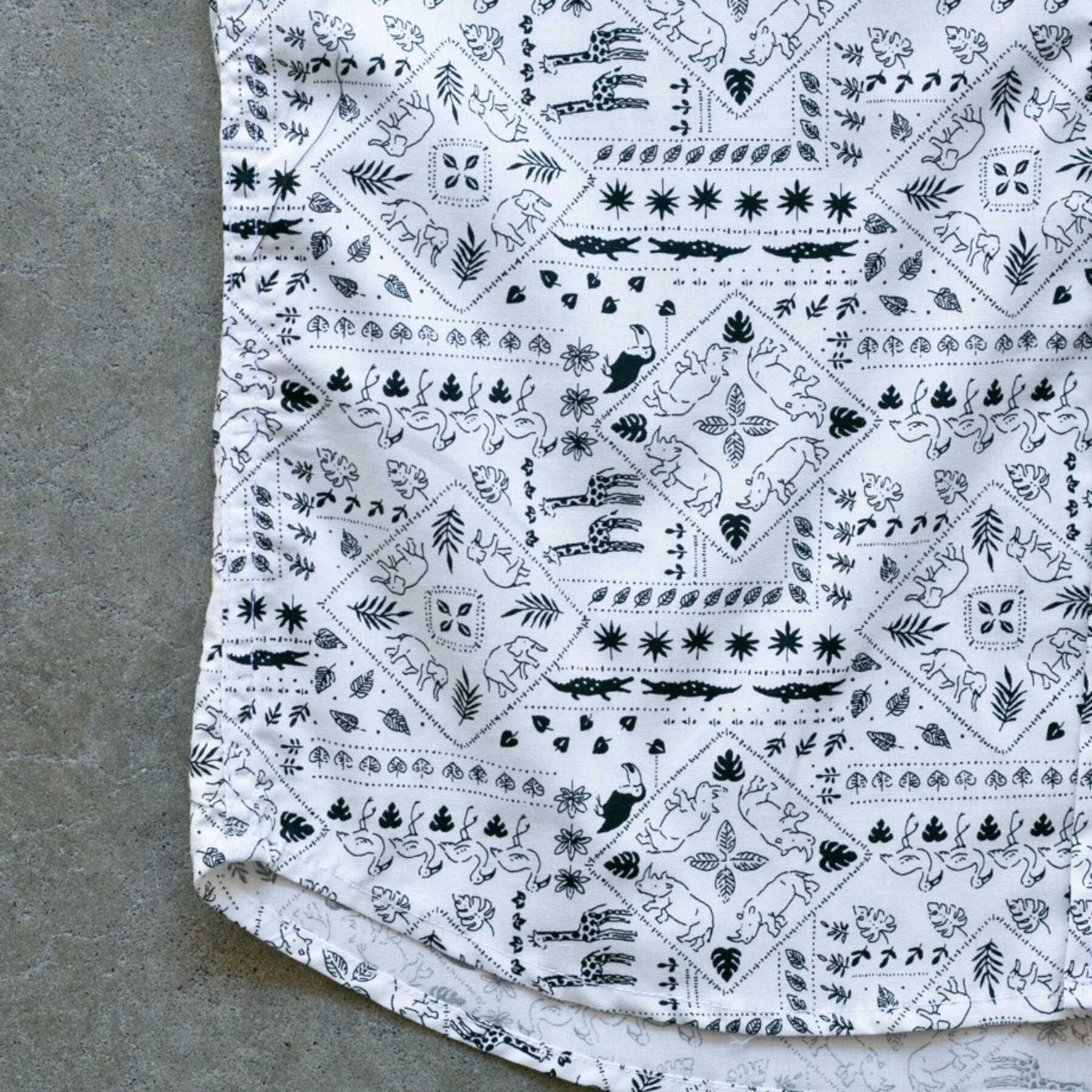 gustin #1152 collage shirt - white