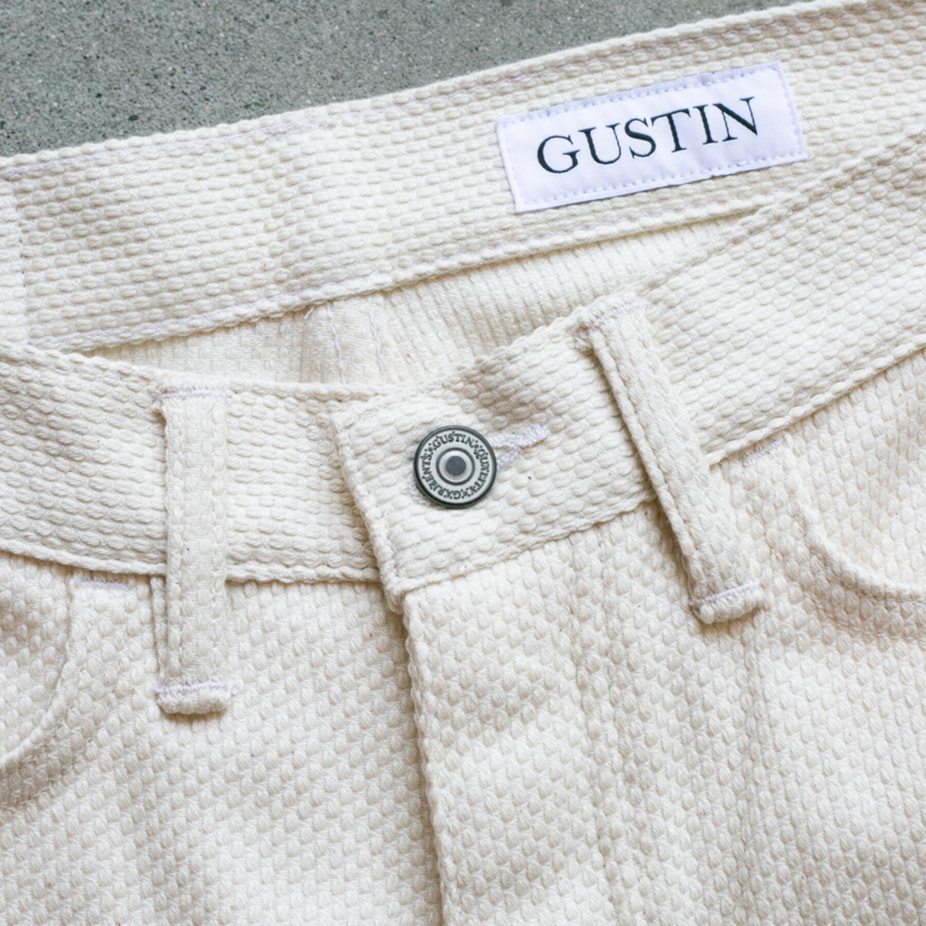 gustin #294 monster natural sashiko 5 pocket