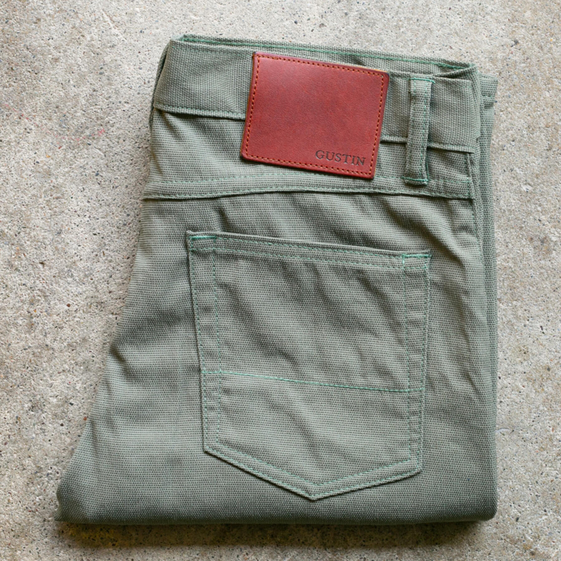 gustin #295 japan natural nylon 5 pocket - army