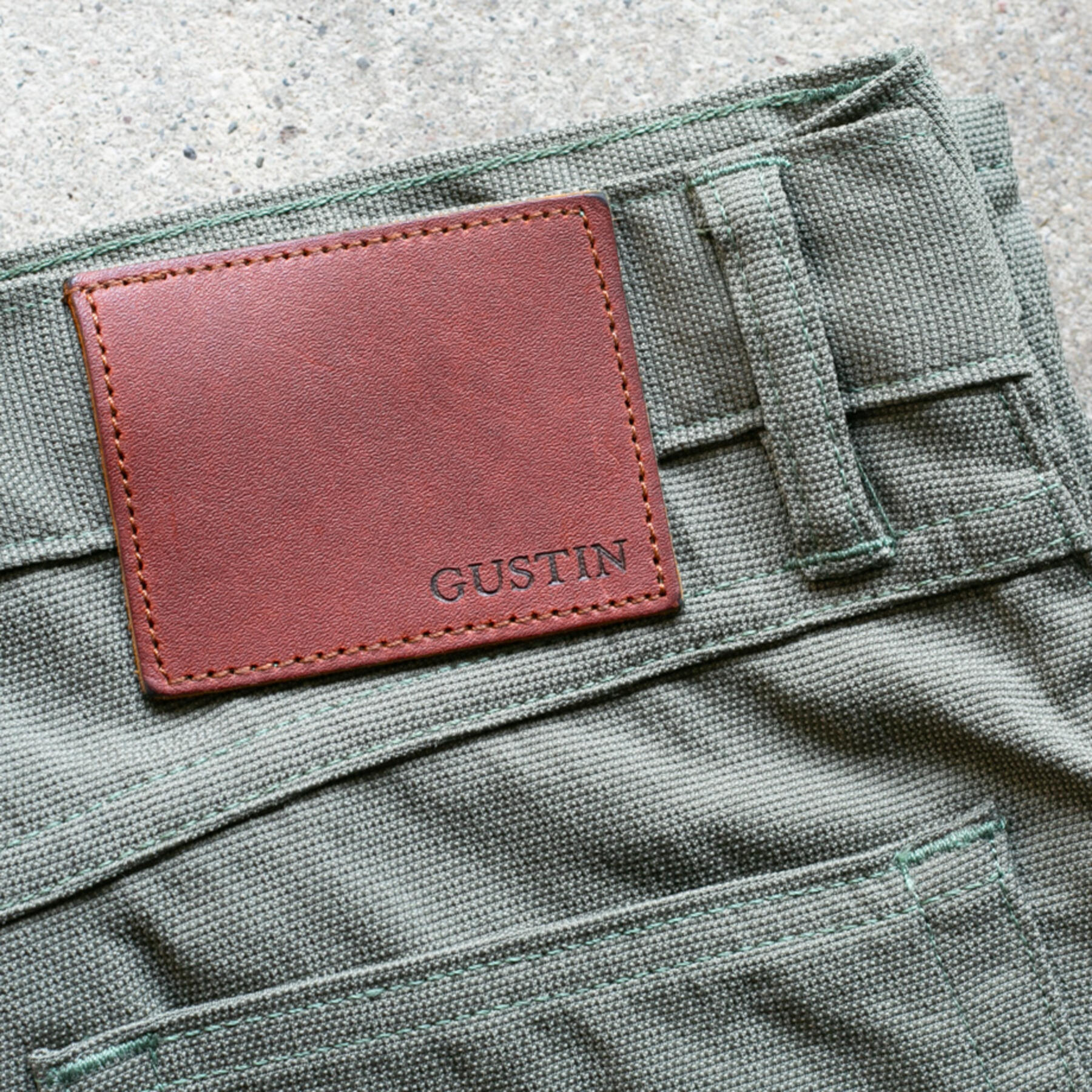 gustin #295 japan natural nylon 5 pocket - army