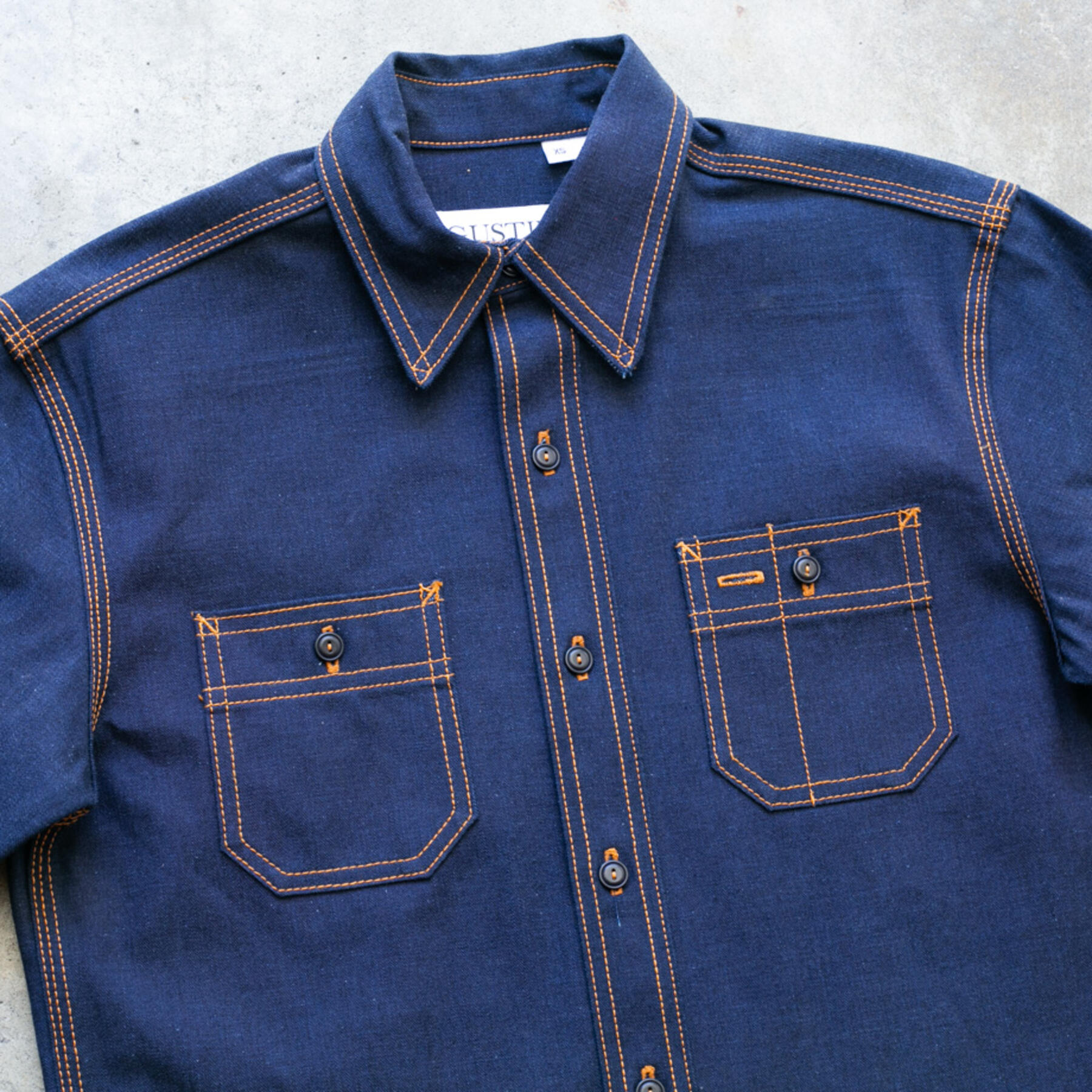 gustin #150 japan indigoxcobalt workshirt