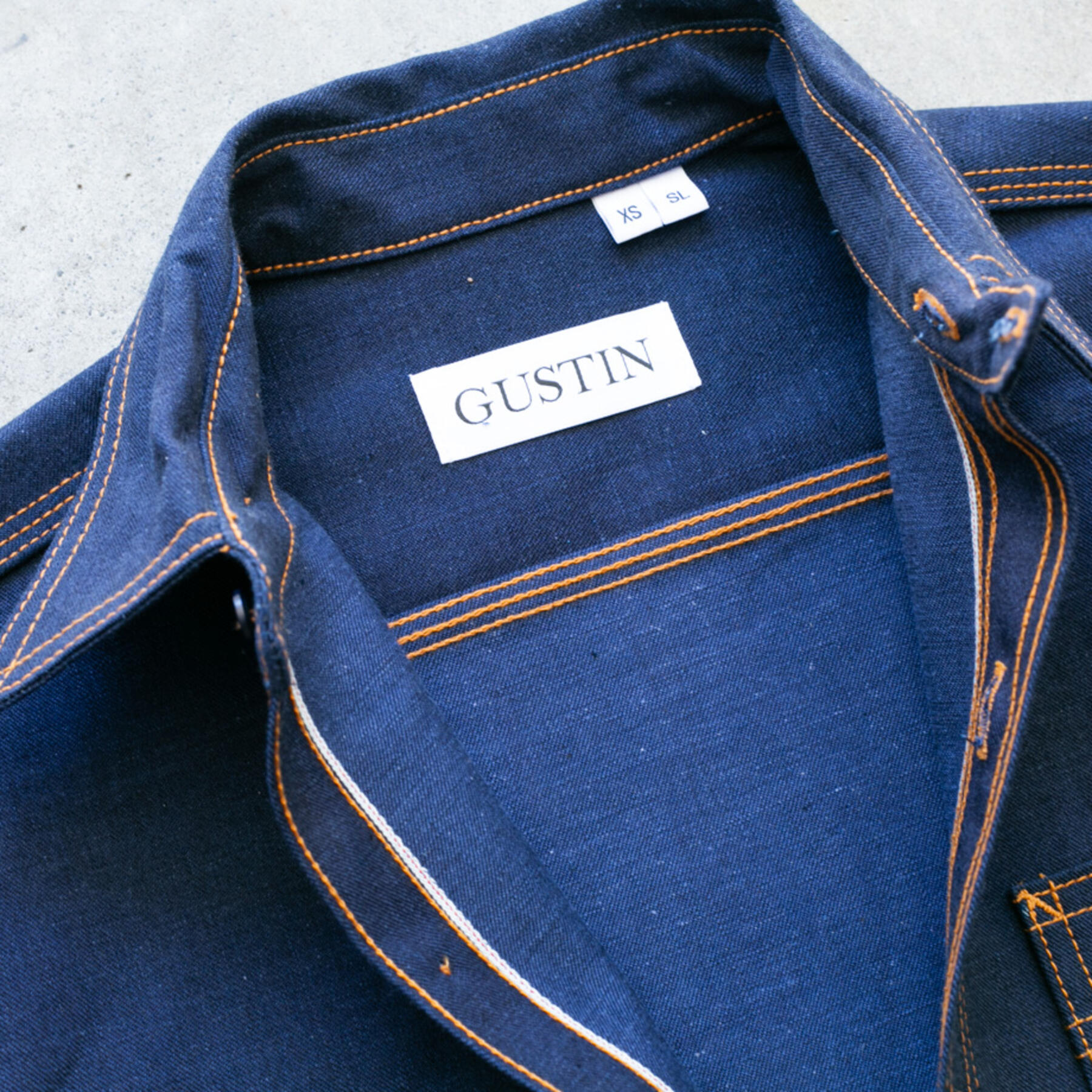 gustin #150 japan indigoxcobalt workshirt