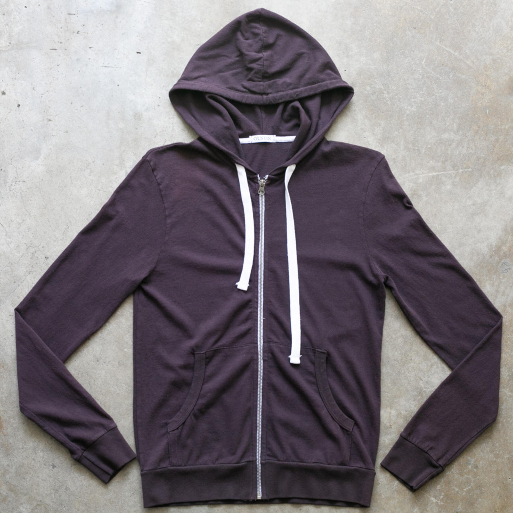 gustin superlight zip hoodie - oxblood