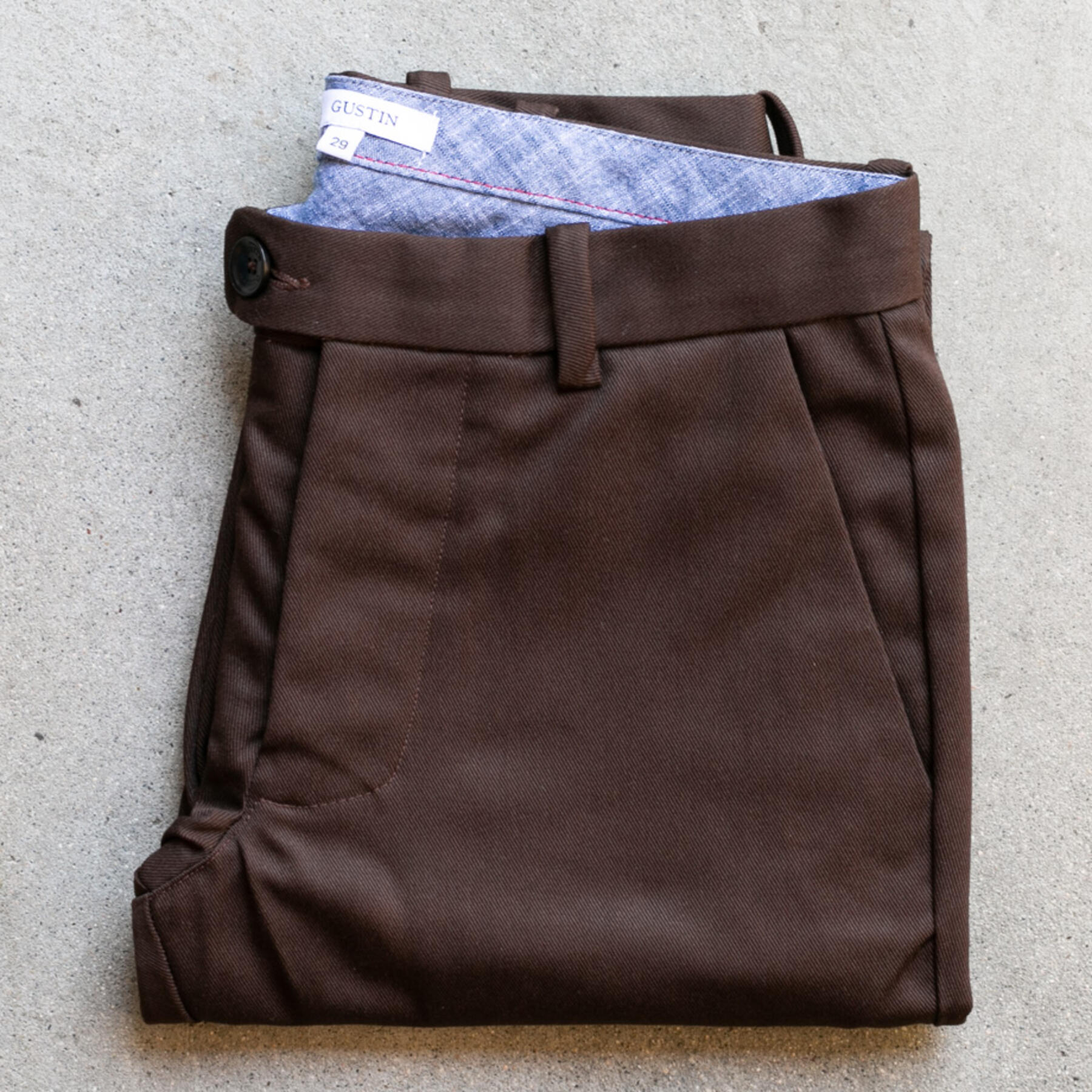 gustin #236 skater twill chinos - brown