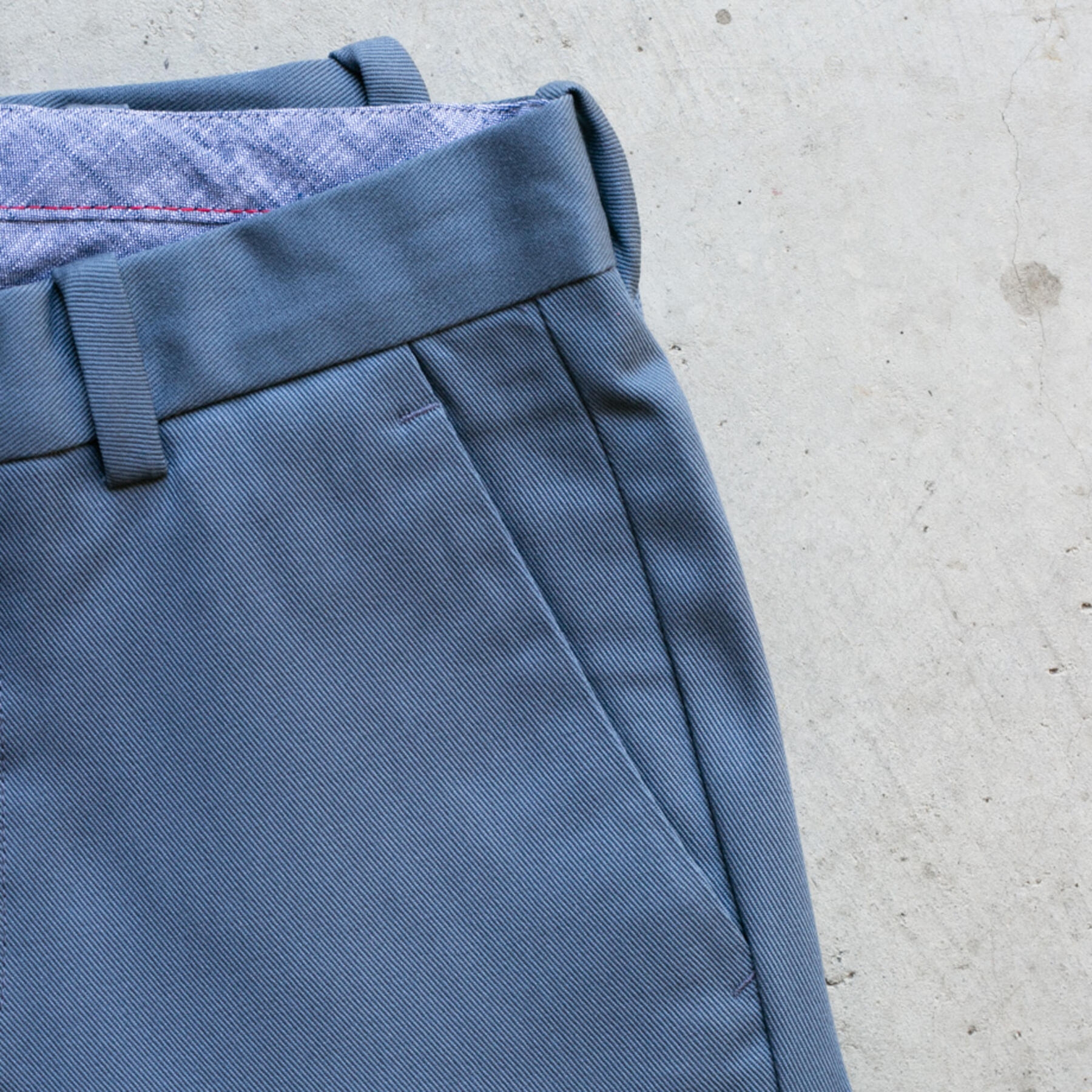 gustin #237 skater twill chinos - slate blue