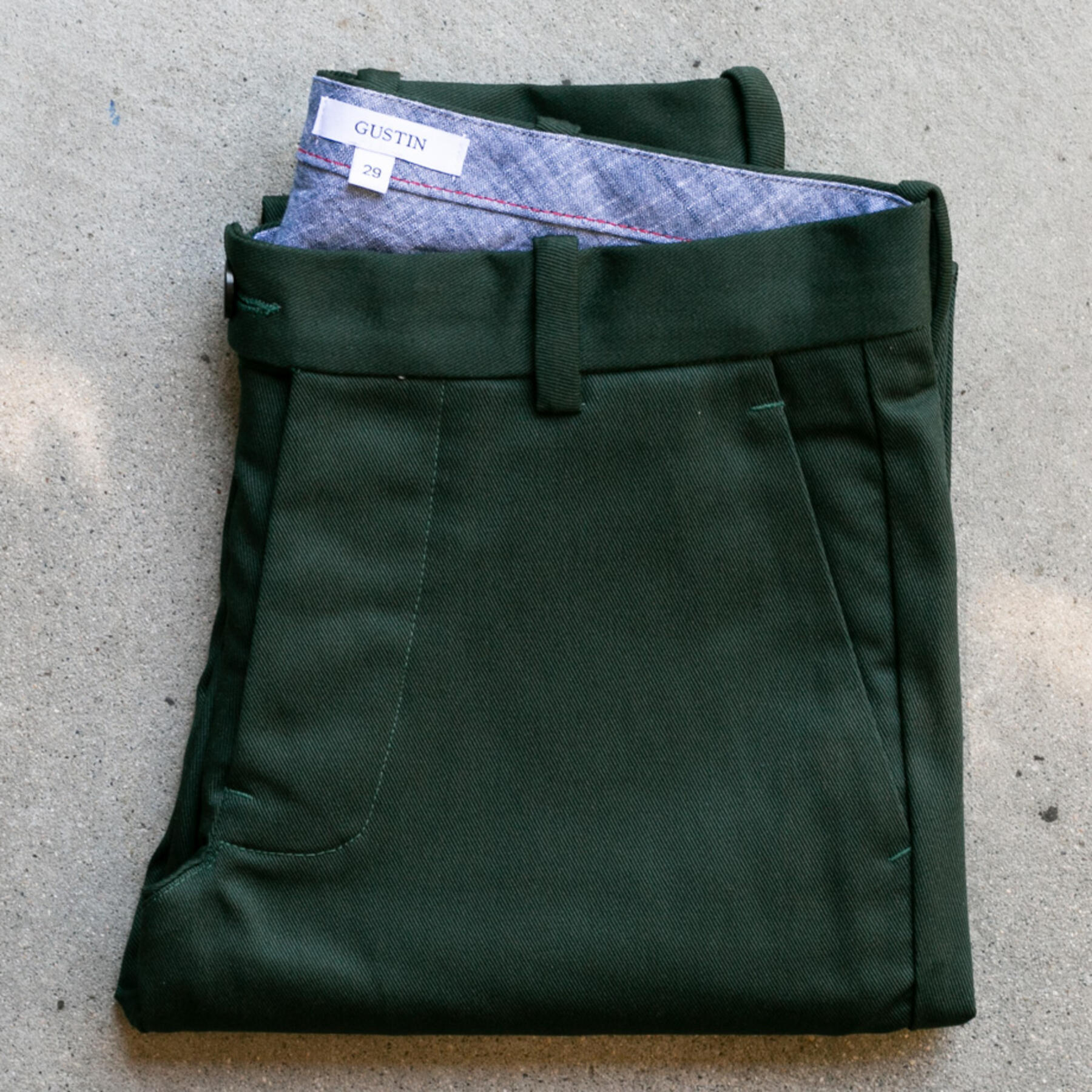 gustin #238 skater twill chinos - hunter