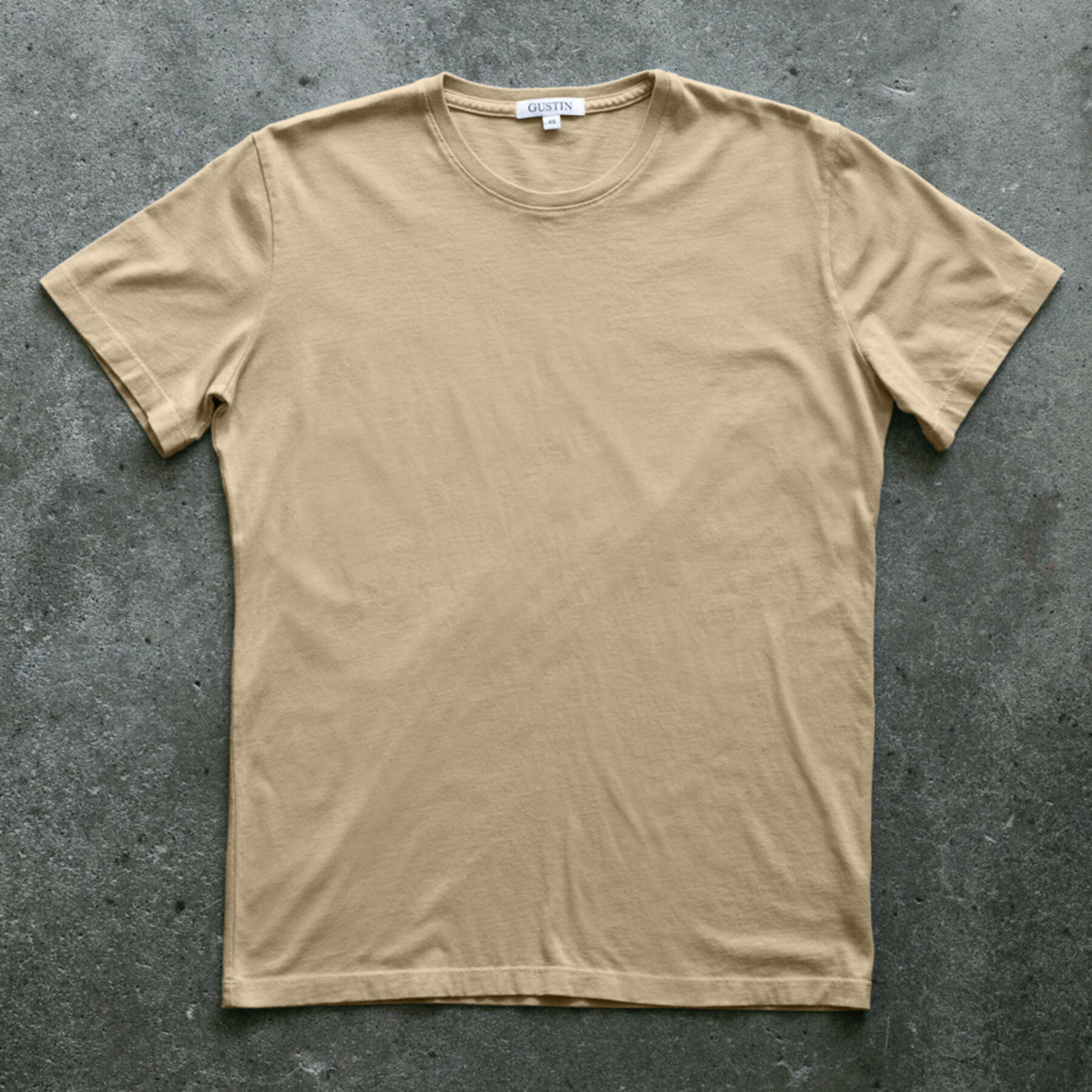 gustin organic cotton t-shirt 2 pack (mustard)