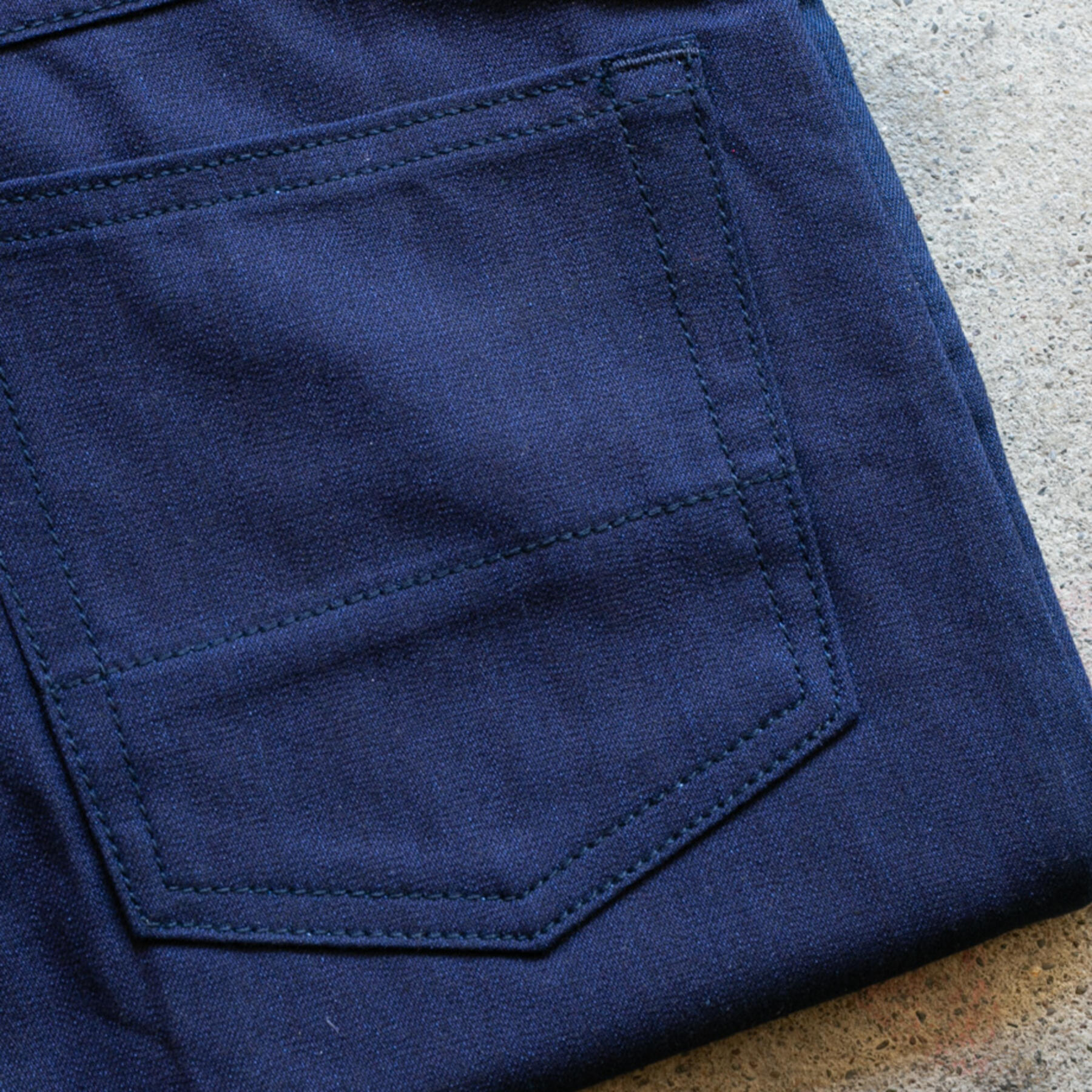 gustin #298 cone indigoxblack feather denim 5 pocket
