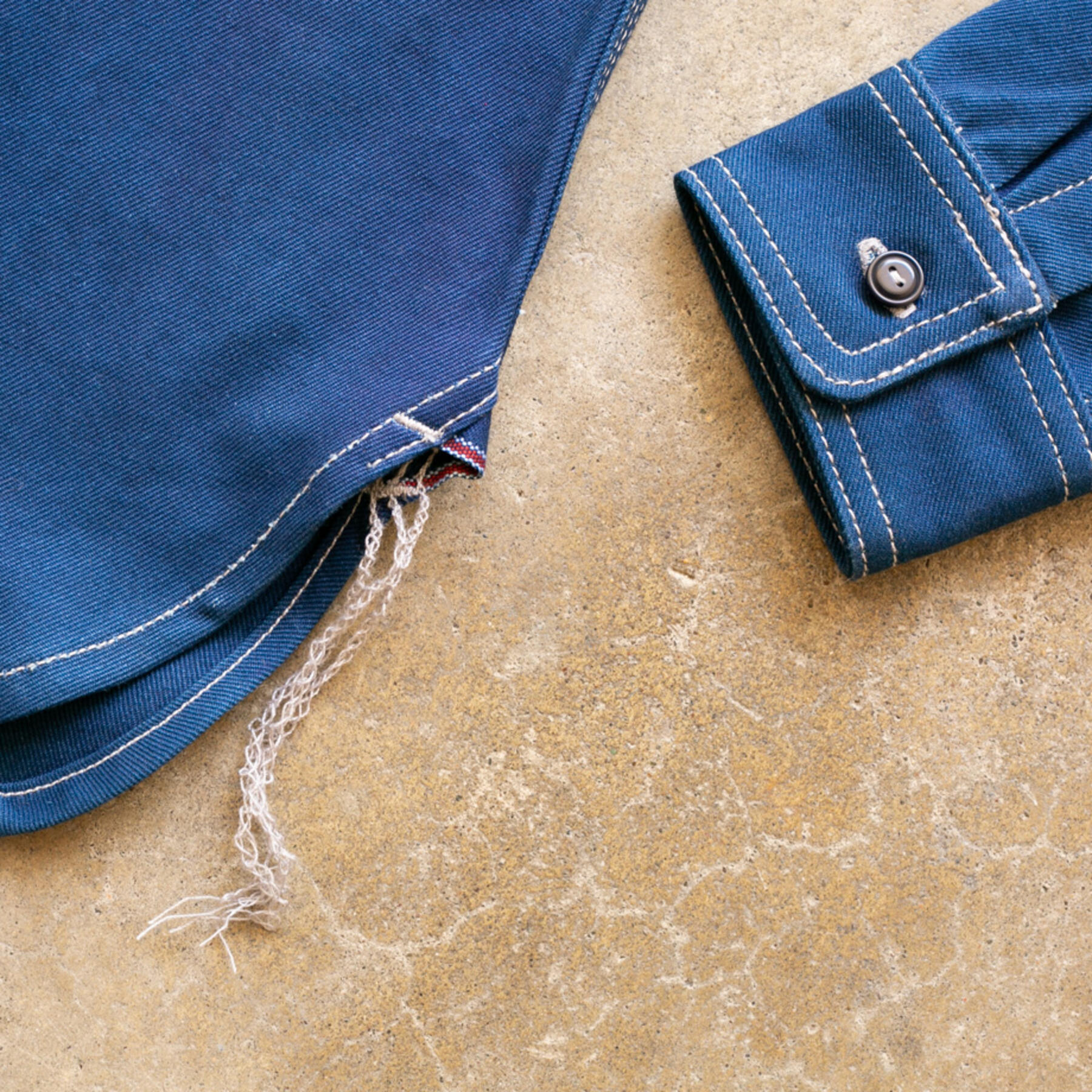 gustin #152 indigo overdye selvedge workshirt
