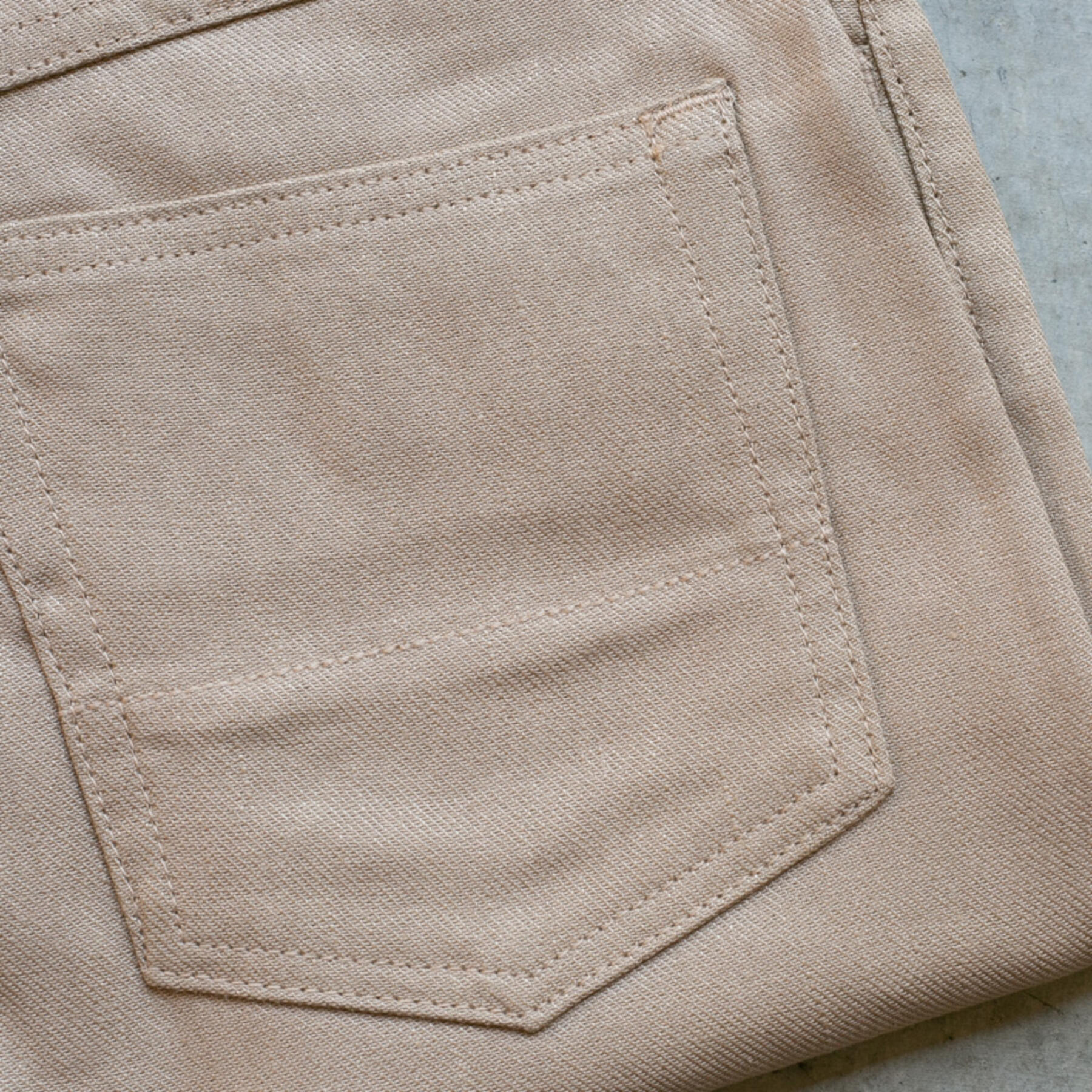 gustin #301 japan rustic twill 5 pocket - khaki
