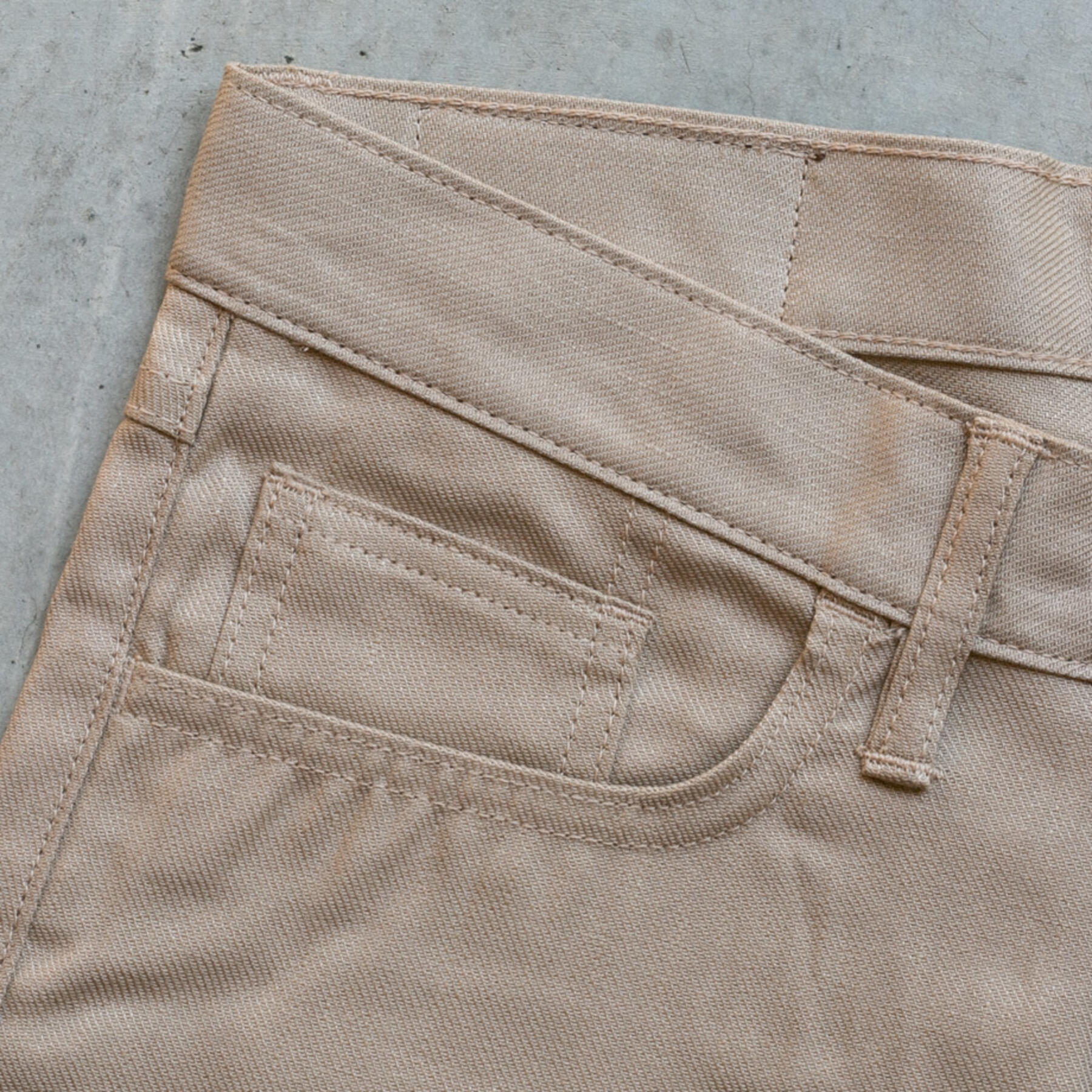 gustin #301 japan rustic twill 5 pocket - khaki