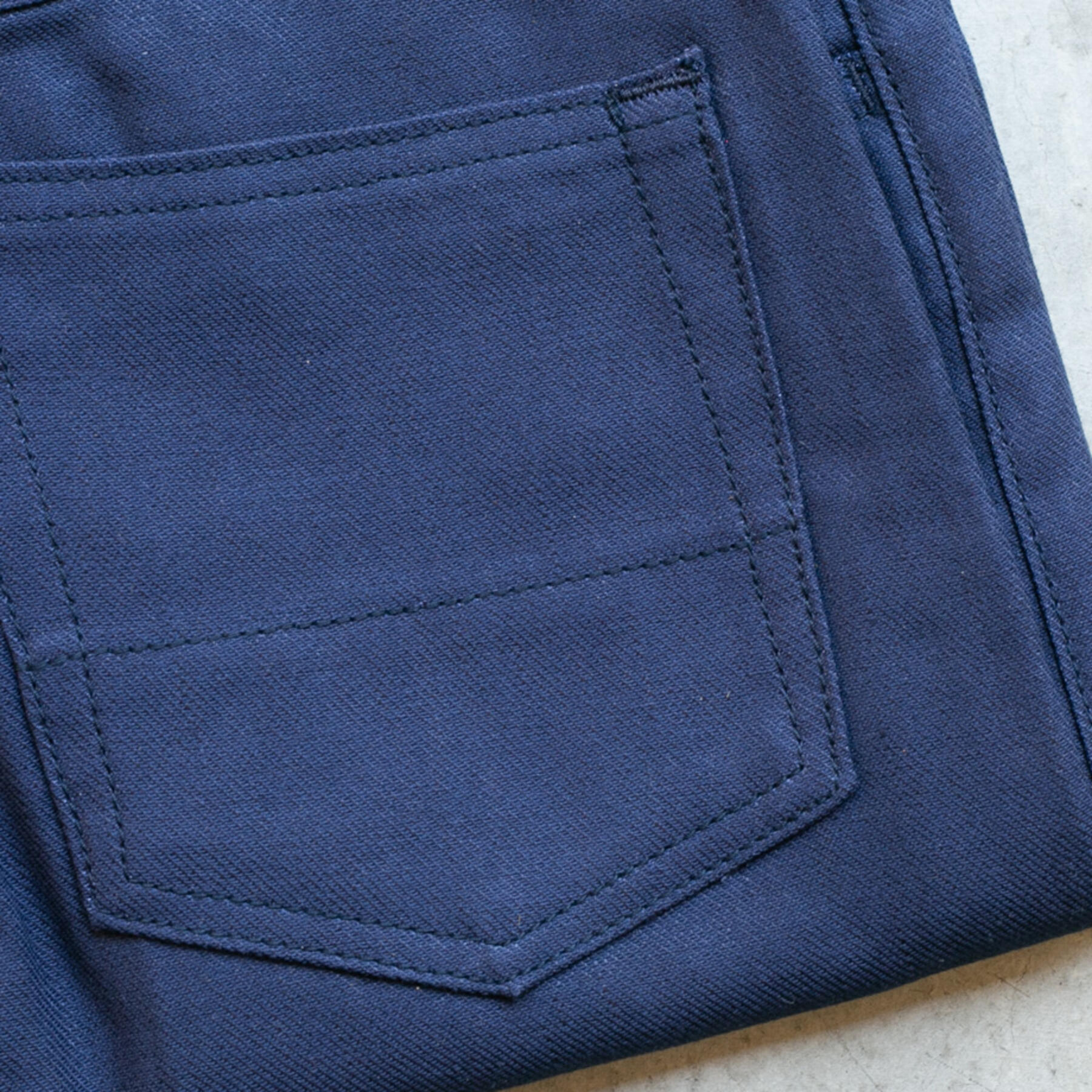 gustin #302 japan rustic twill 5 pocket - navy