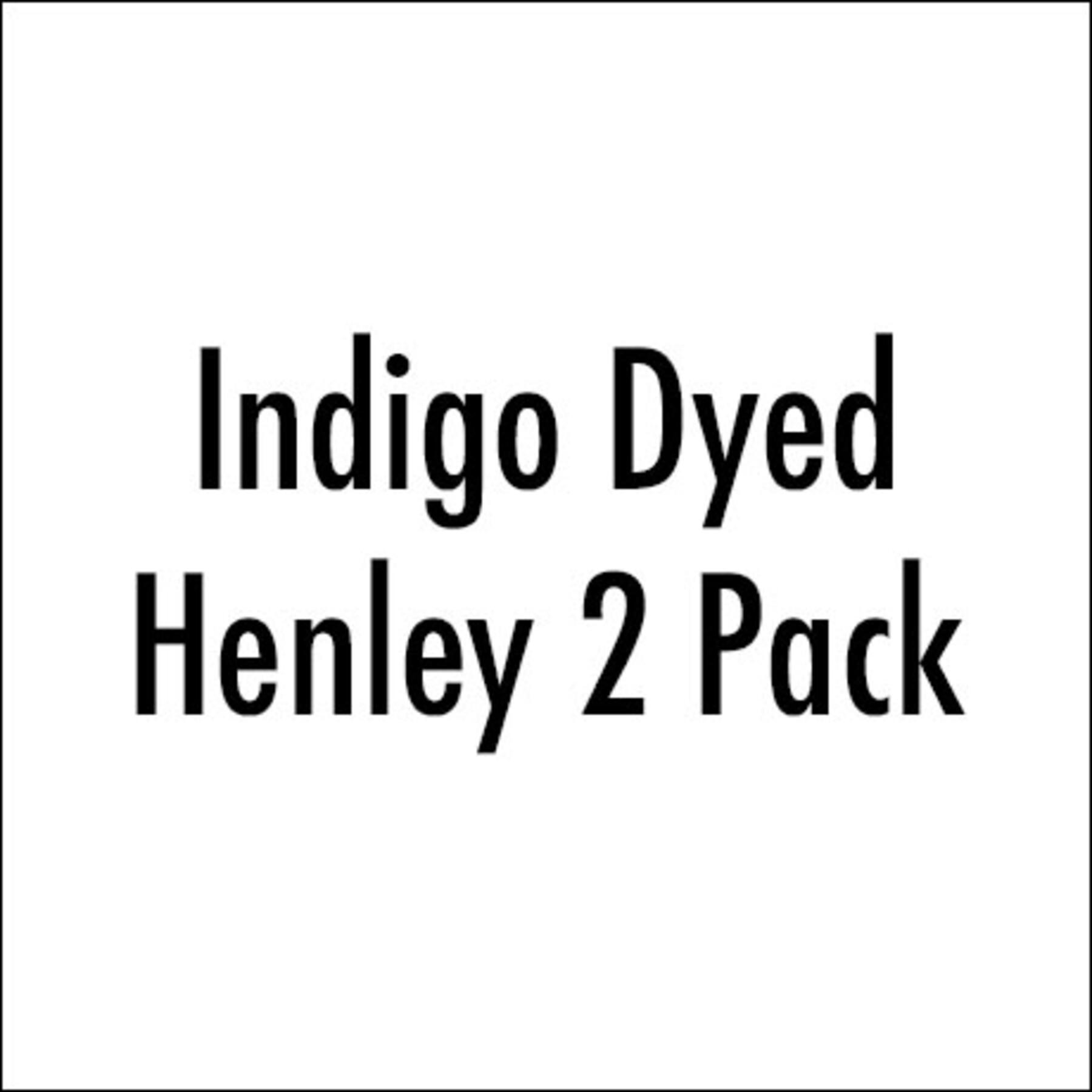 gustin indigo dyed henley 2 pack (dark, vintage)
