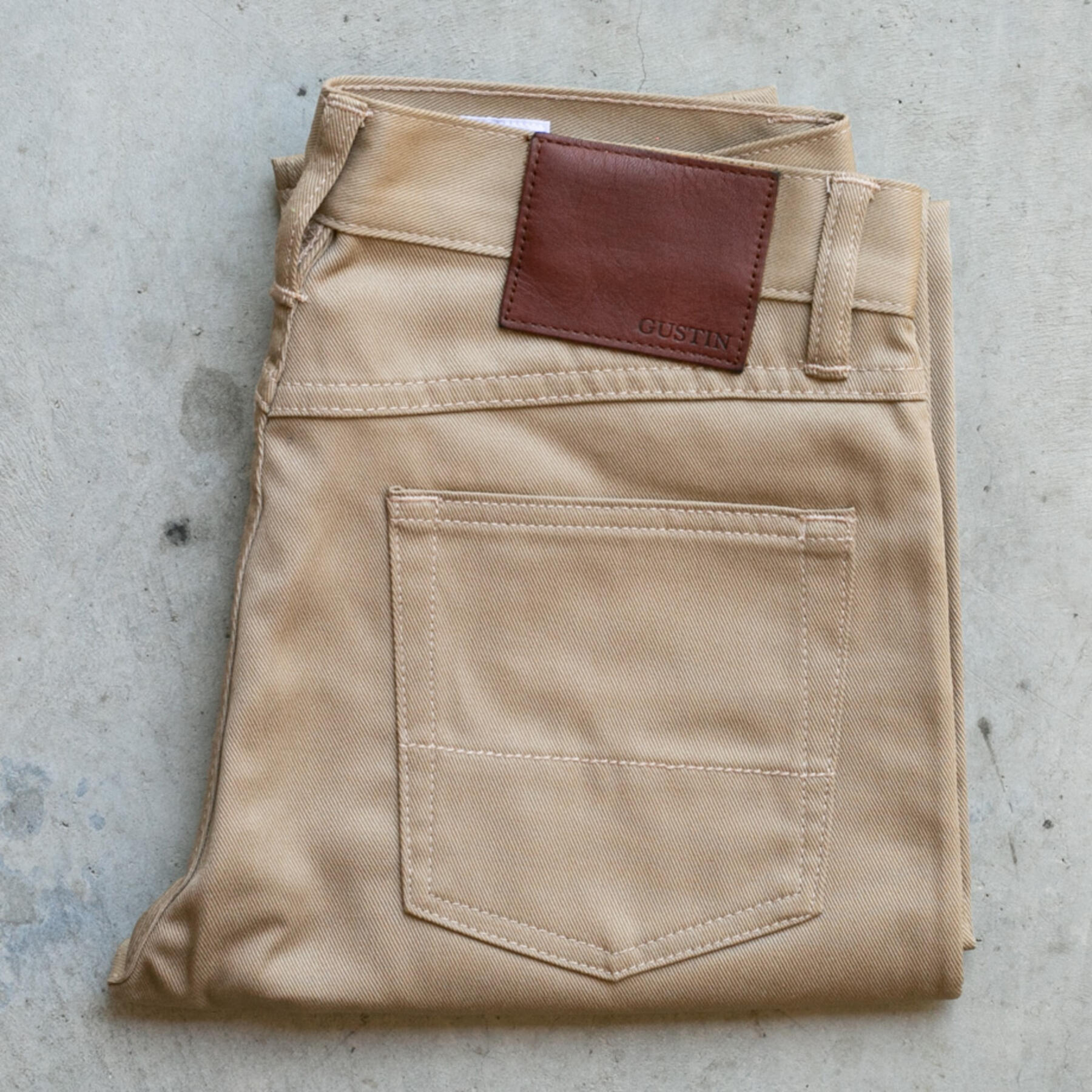 gustin #306 repro skater twill 5 pocket - khaki