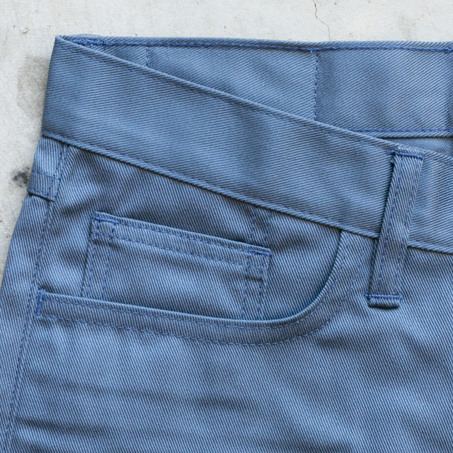 gustin #307 repro skater twill 5 pocket - slate blue