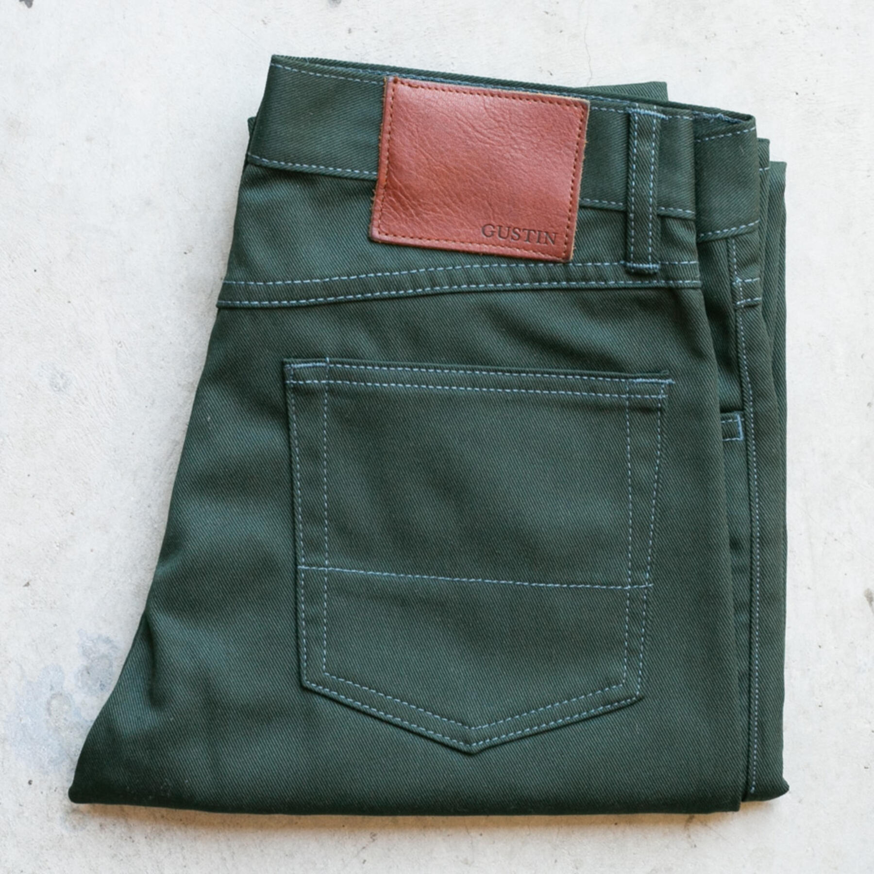 gustin #308 repro skater twill 5 pocket - hunter