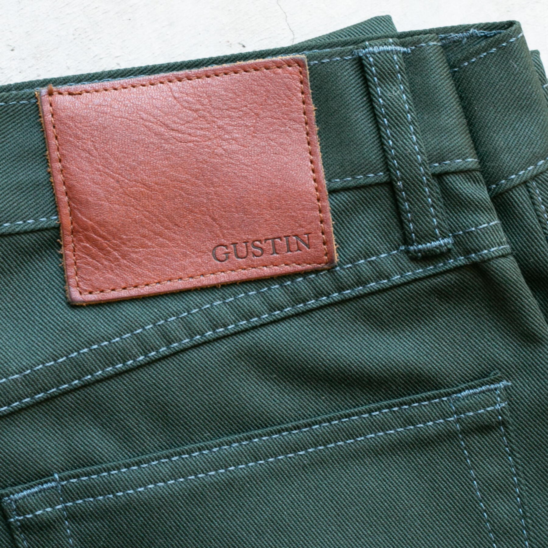 gustin #308 repro skater twill 5 pocket - hunter