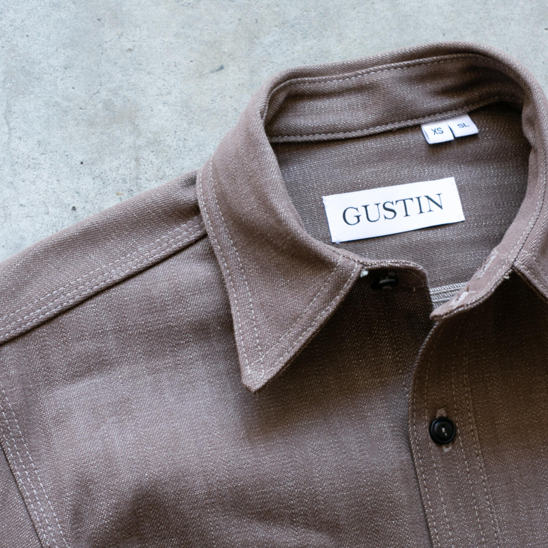 gustin #153 japan raw umber workshirt