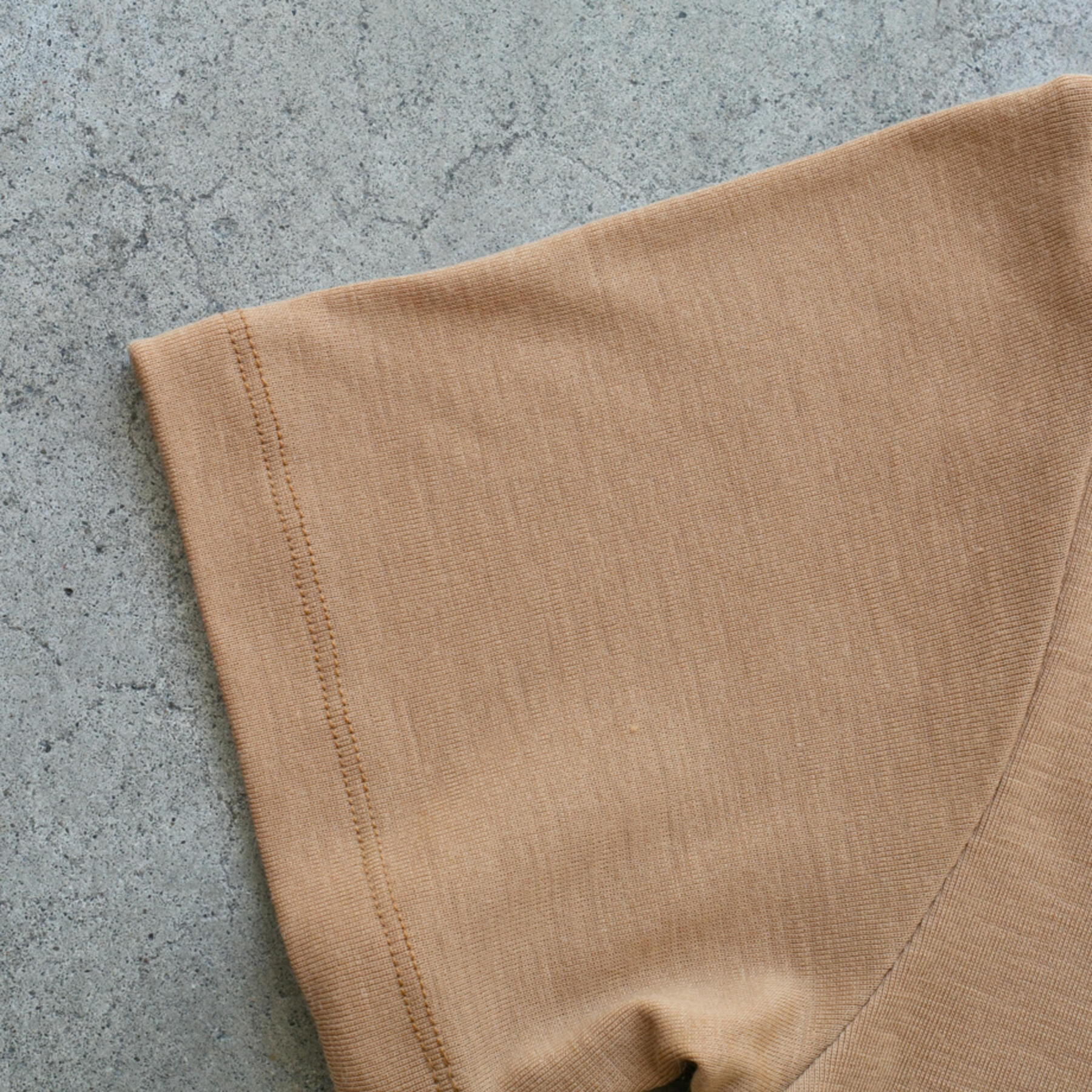 gustin merino wool polo - camel